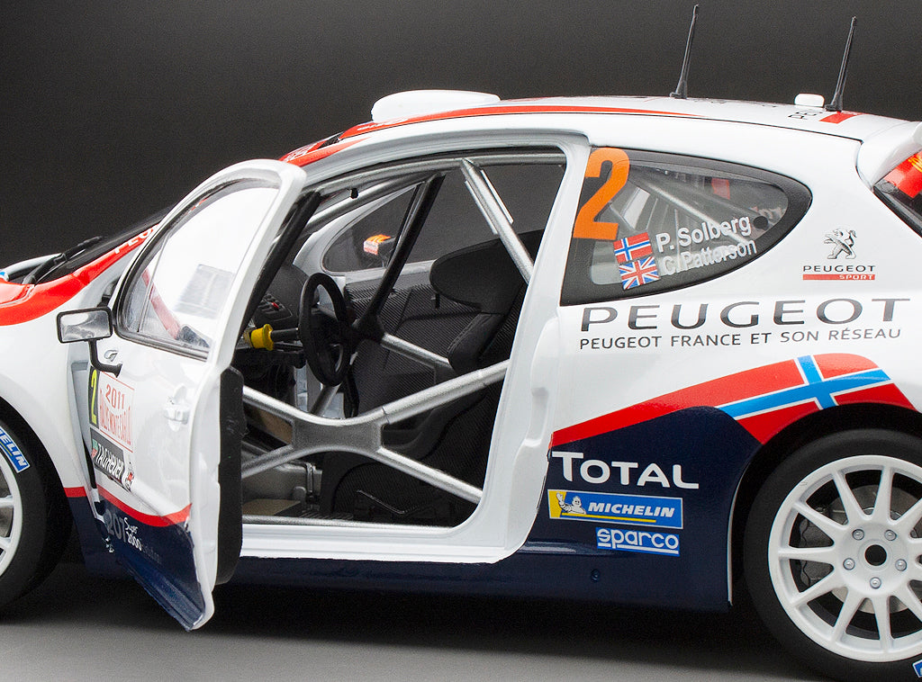 Sunstar 1:18 Peugeot 207 S2000 - #2 P.Solsberg/C.Patterson - Rallye Automobile Monte- Carlo 2011 (limited edition 1999pcs) - 5442