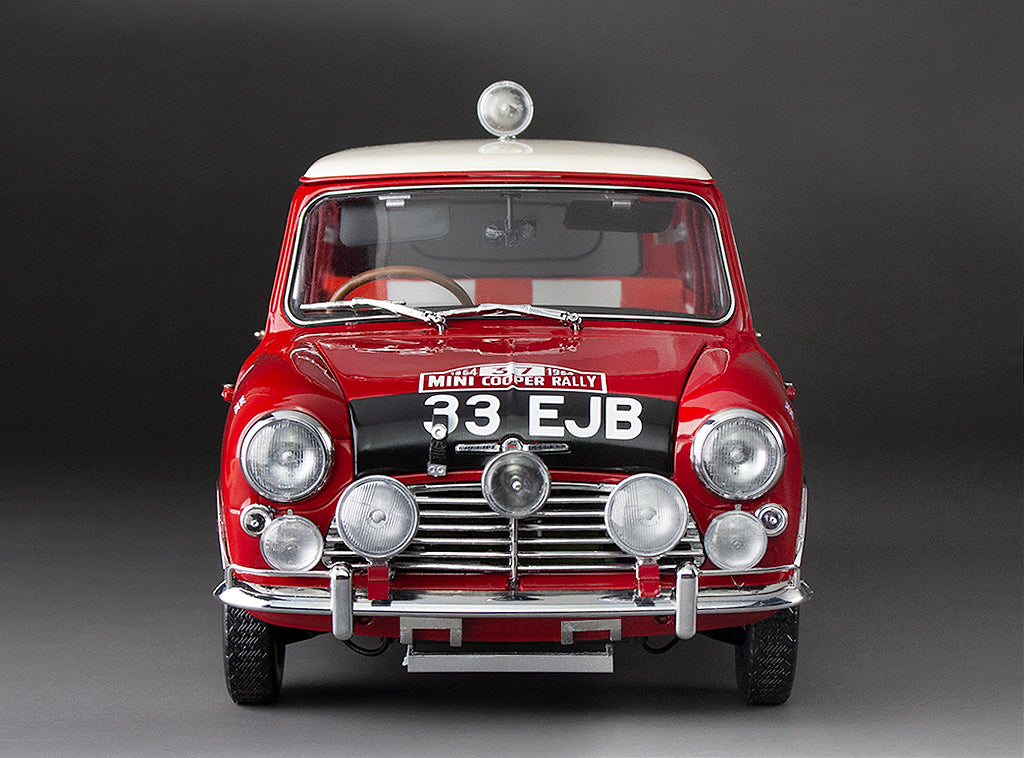 SUNSTAR 1:12 Scale Mini Cooper S #37 Hopkins/Liddon - Winner Rally Monaco 1964 in Red - 5326/ 5321T