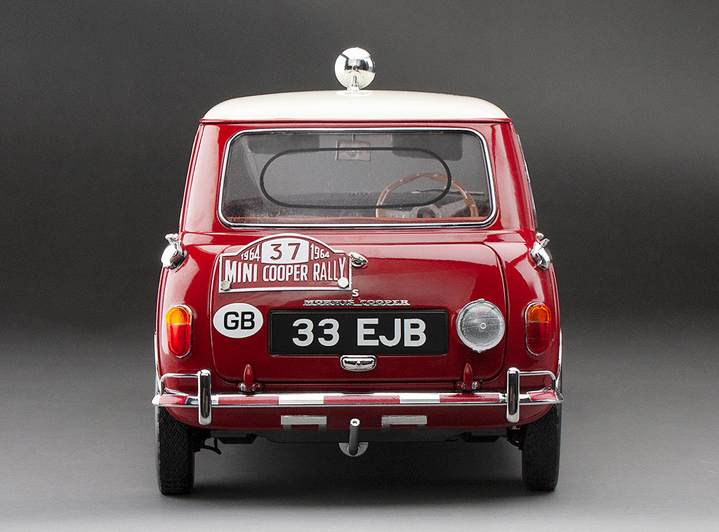 SUNSTAR 1:12 Scale Mini Cooper S #37 Hopkins/Liddon - Winner Rally Monaco 1964 in Red - 5326/ 5321T