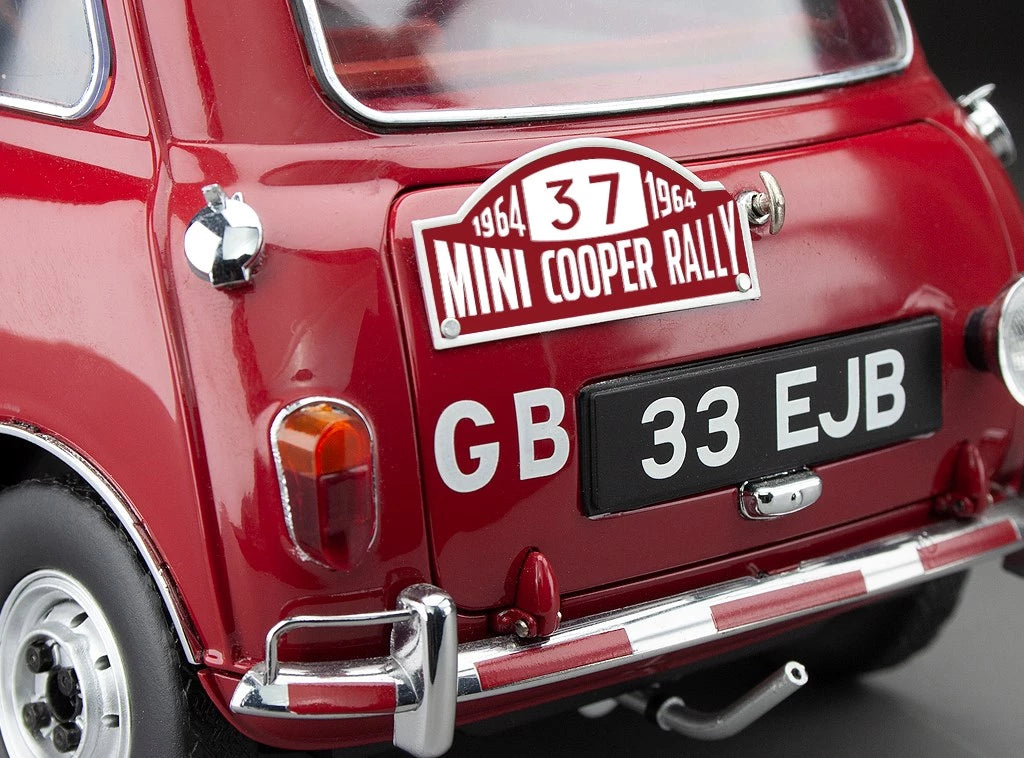 SUNSTAR 1:12 Scale Mini Cooper S #37 Hopkins/Liddon - Winner Rally Monaco 1964 in Red - 5326/ 5321T