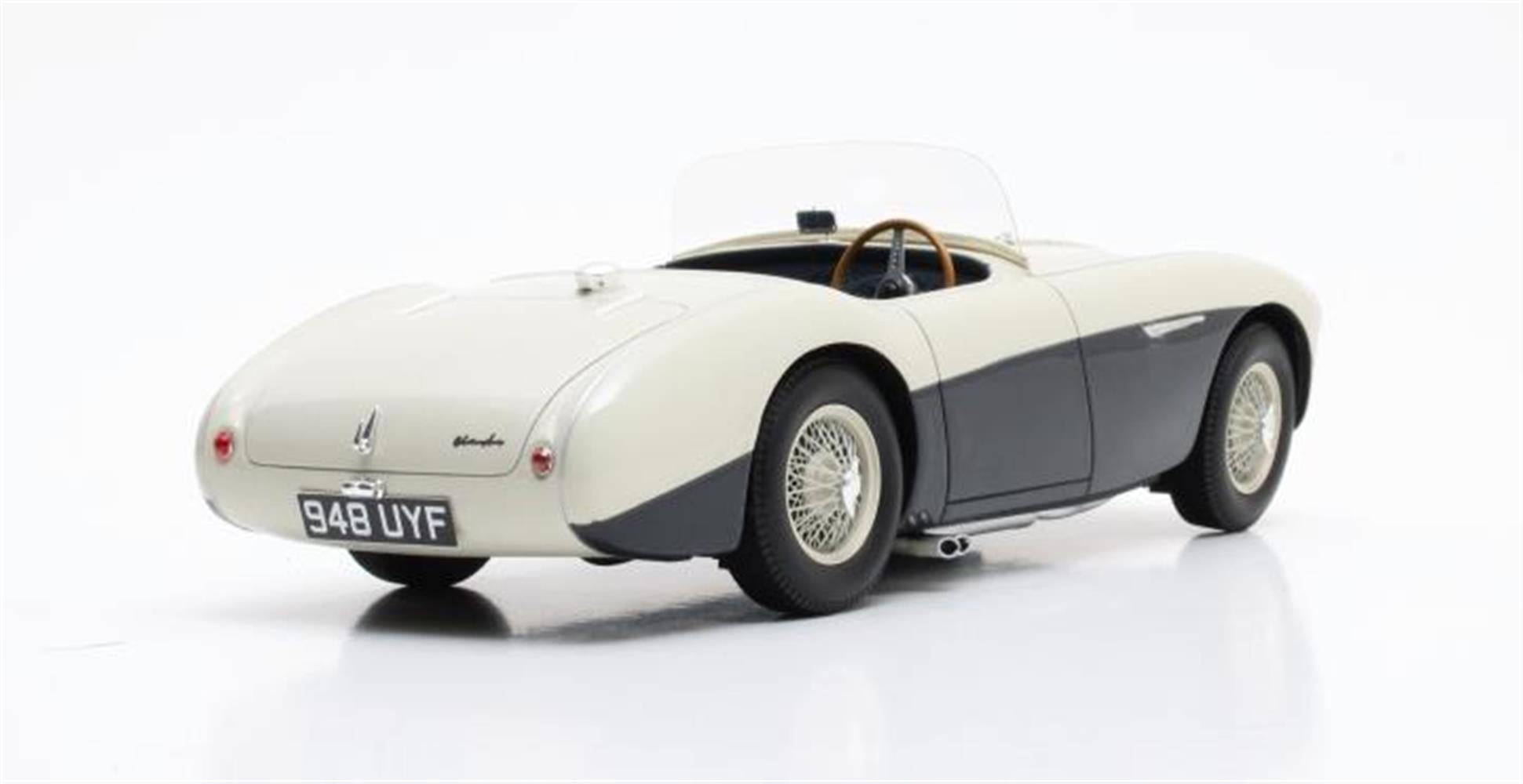 CULT 1:18 Scale Model 1955 Austin Healey 100S Blue/White - CML045-1