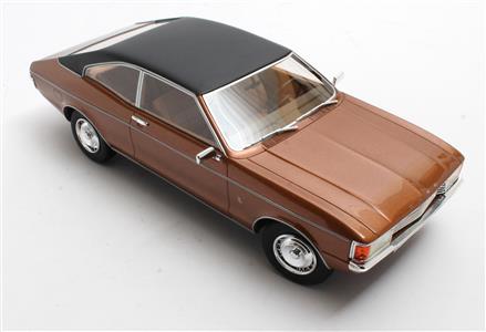 CULT 1:18 Scale Model 1972 Ford Granada Mk1 Coupe (Coke Bottle Shape) - Metallic Brown CML128-1