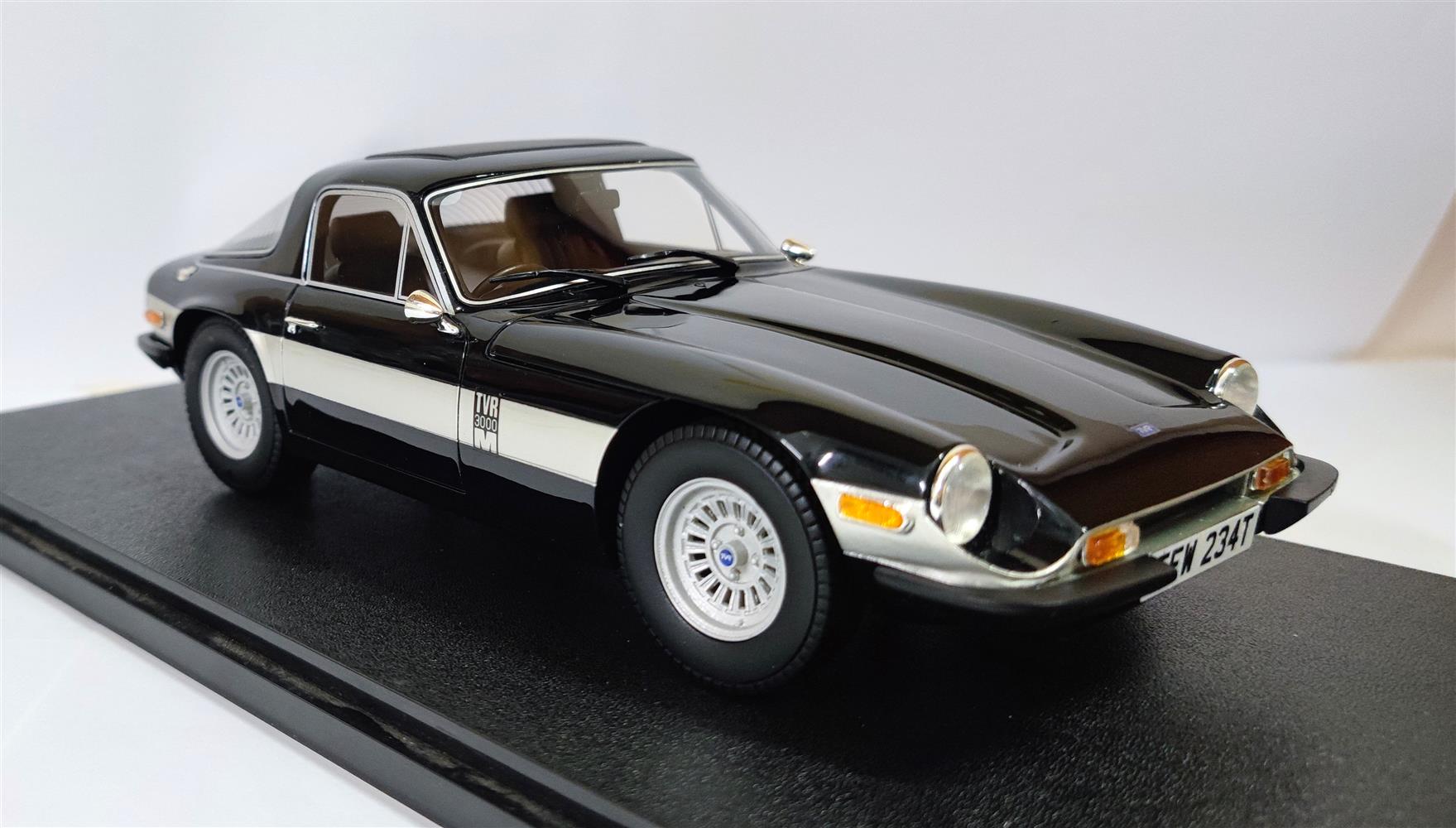 CULT 1:18 Scale 1972 to 1976 TVR 3000M, Black - CML226-1
