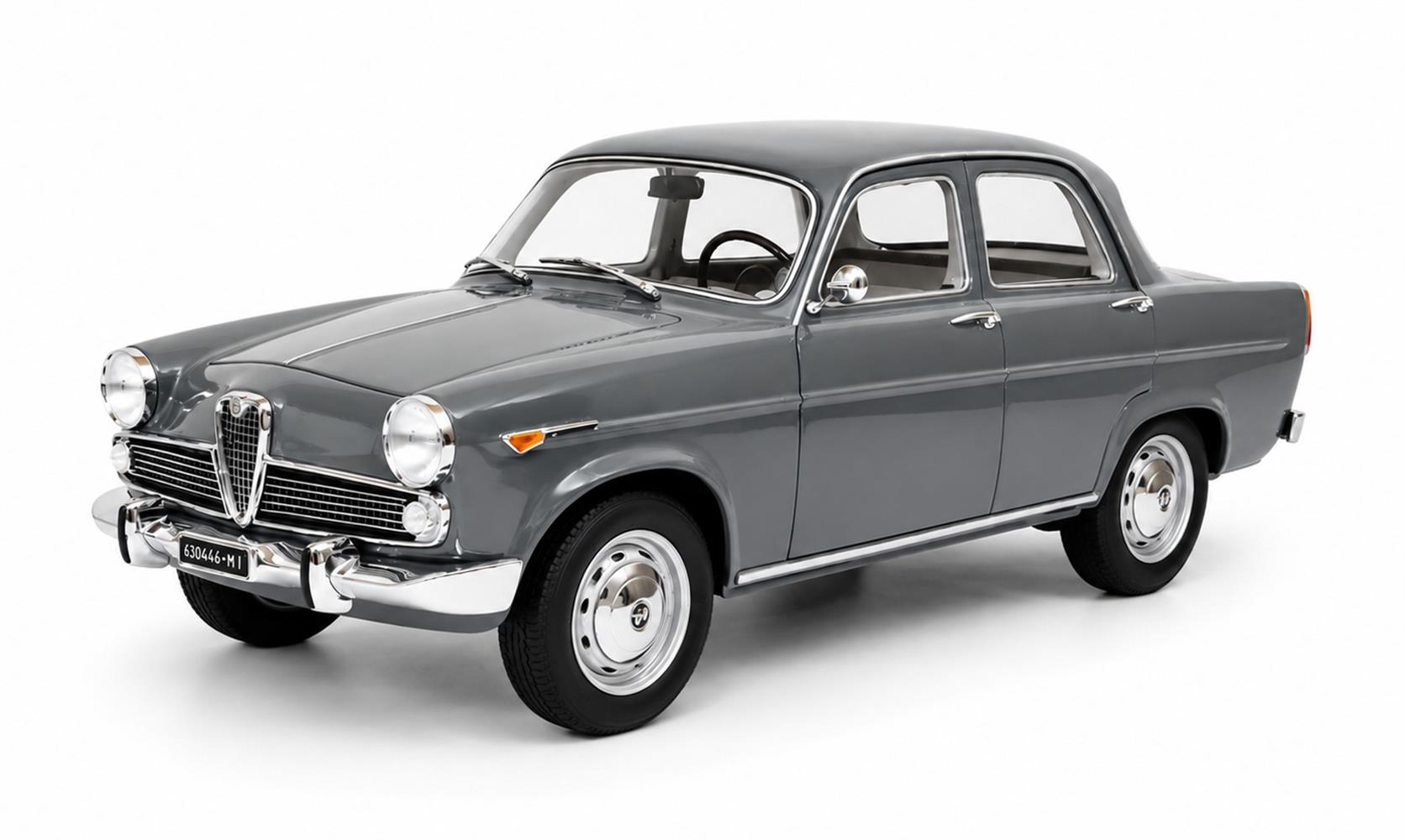 CULT 1:18 Scale Resin - 1961-1964 Alfa Romeo Giulietta Ti (101), Grey - CML249-3