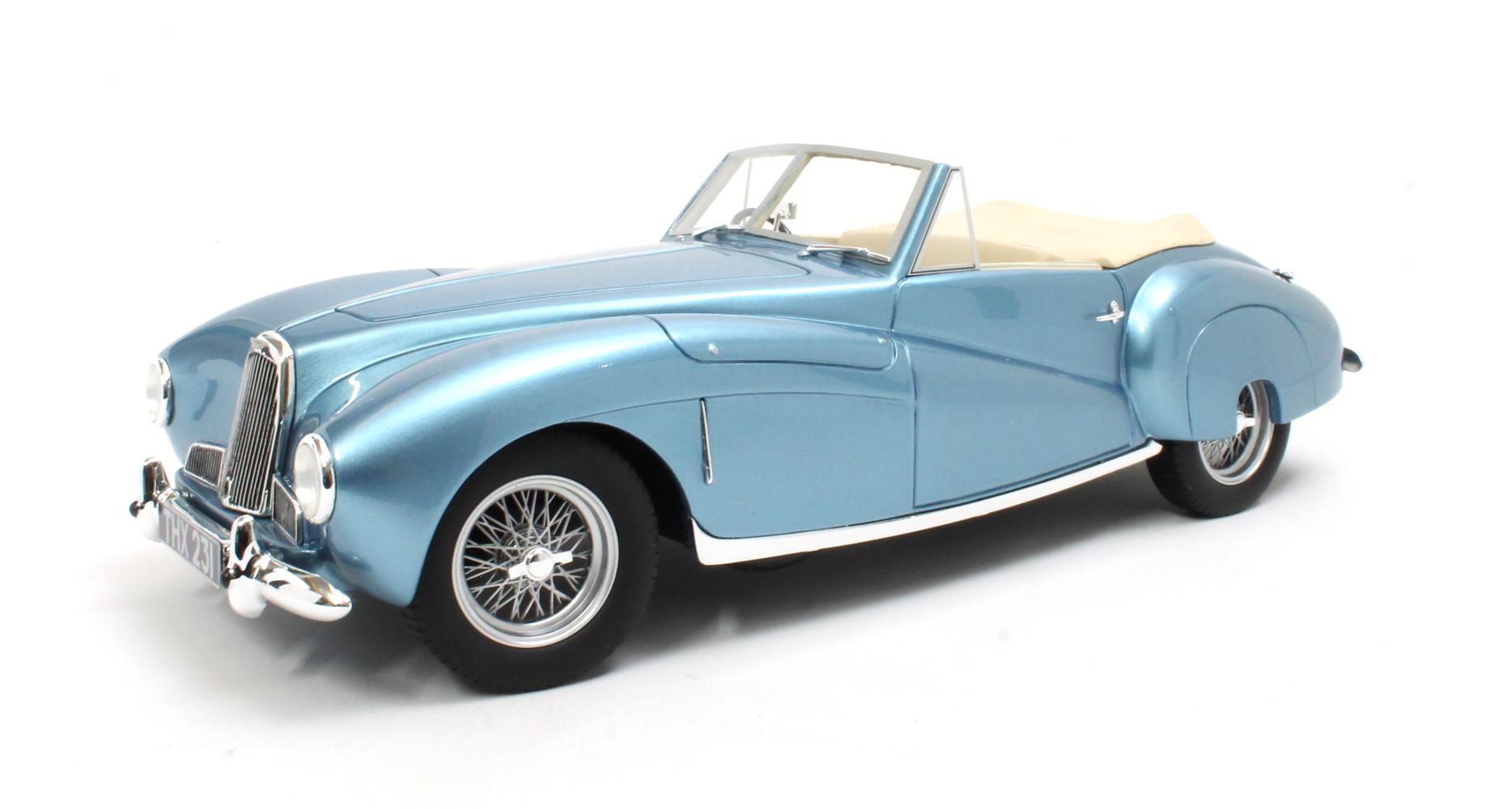 CULT 1:18 Scale Resin - 1949 Aston Martin 2L Sports (DB1), Metallic Blue - CML294-1