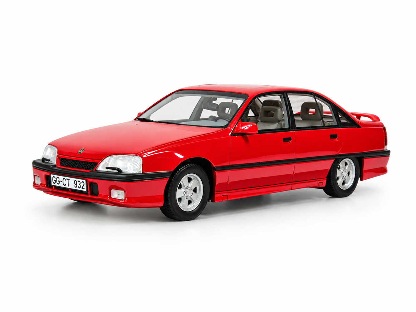 CULT 1:18 Scale - 1987-1994 Opel Omega 3000 - Magma Red - CML237-1