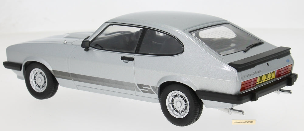 MCG 1:18 Scale Diecast - Ford Capri Mk III, Silver - (RHD UK Exclusive - The Professionals) - MCG18797