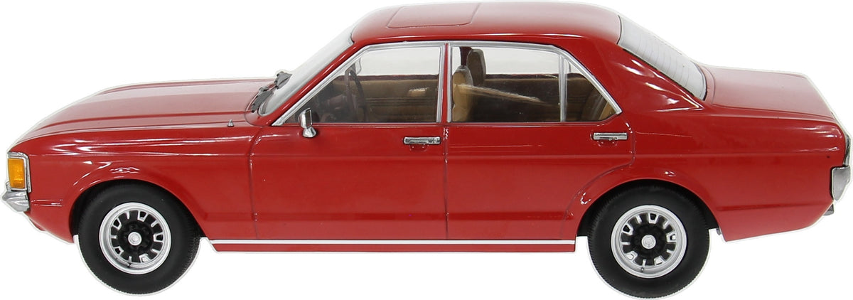 MCG 1:18 Scale Diecast - 1973 Ford Consul (RHD UK EXCLUSIVE), Red - MCG18829