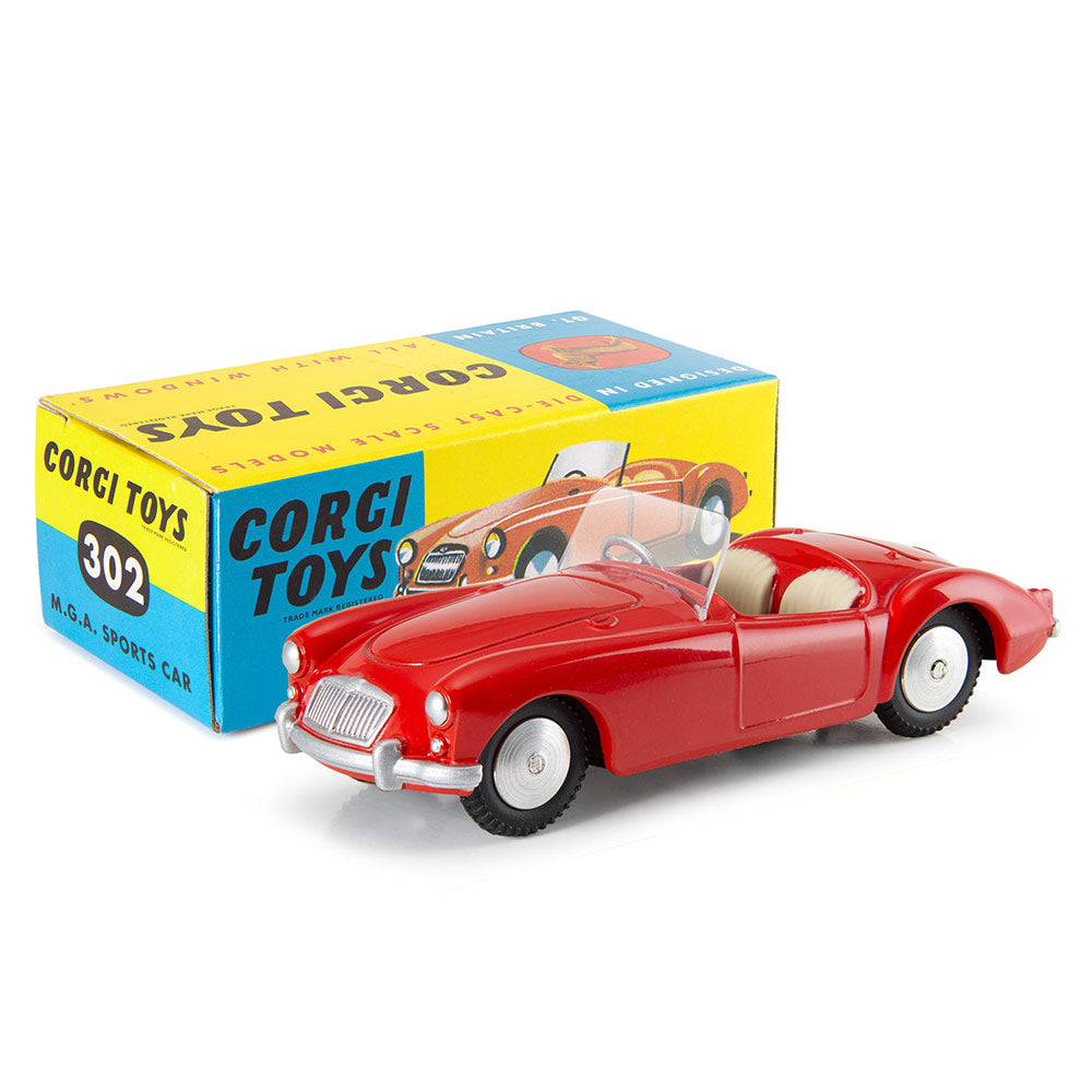 Corgi Model Club 1:43 - MGA Sports Car, Red, 302