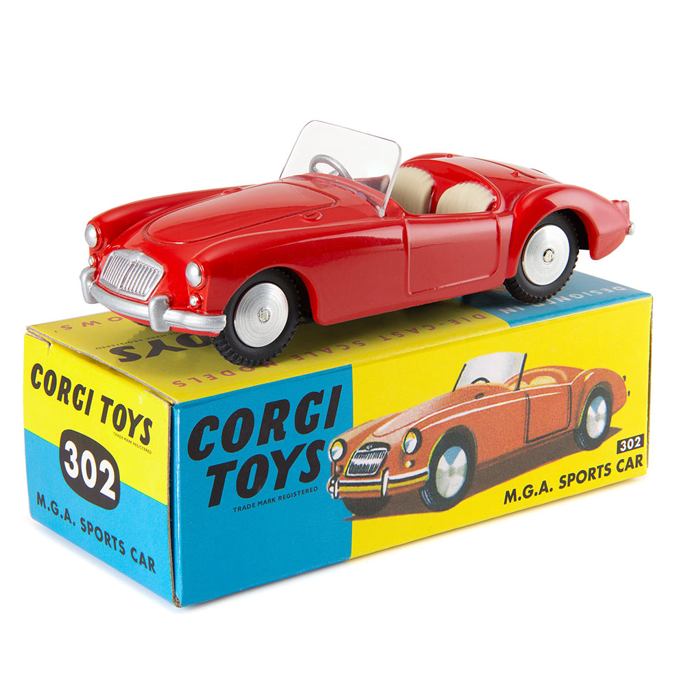 Corgi Model Club 1:43 - MGA Sports Car, Red, 302