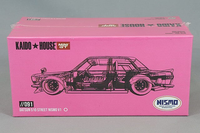 Mini GT 1:64 Scale Kaido House Datsun Street Nismo V1 - Pink - KHMG091