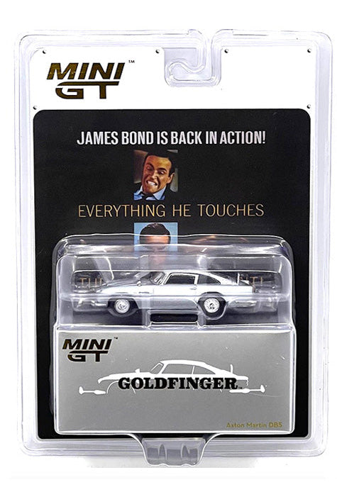 Mini GT 1:64 Aston Martin DB5 James Bond 007 GOLDFINGER English RHD - BLISTER PACKAGING - MGT00900-007E