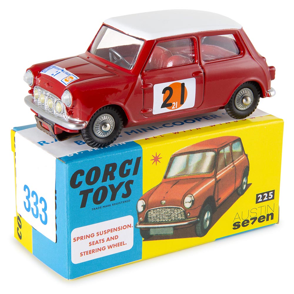 Corgi Model Club 1:42 - RAC International Rally B.M.C. Mini Cooper 'S', Red/White, 333