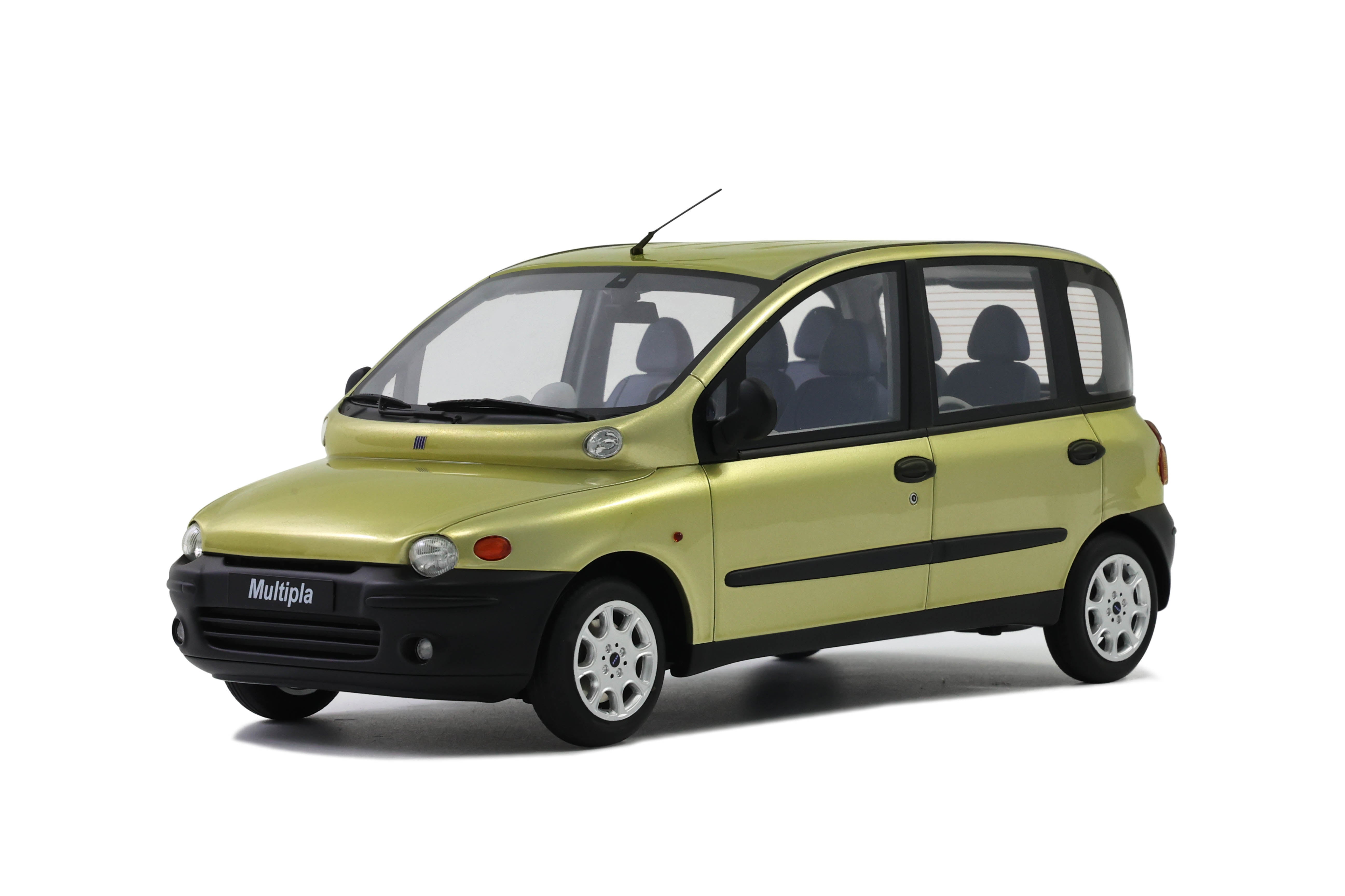 OTTO 1:18 Scale Resin Model Car - 2000 Fiat Multipla, Yellow - OT1047