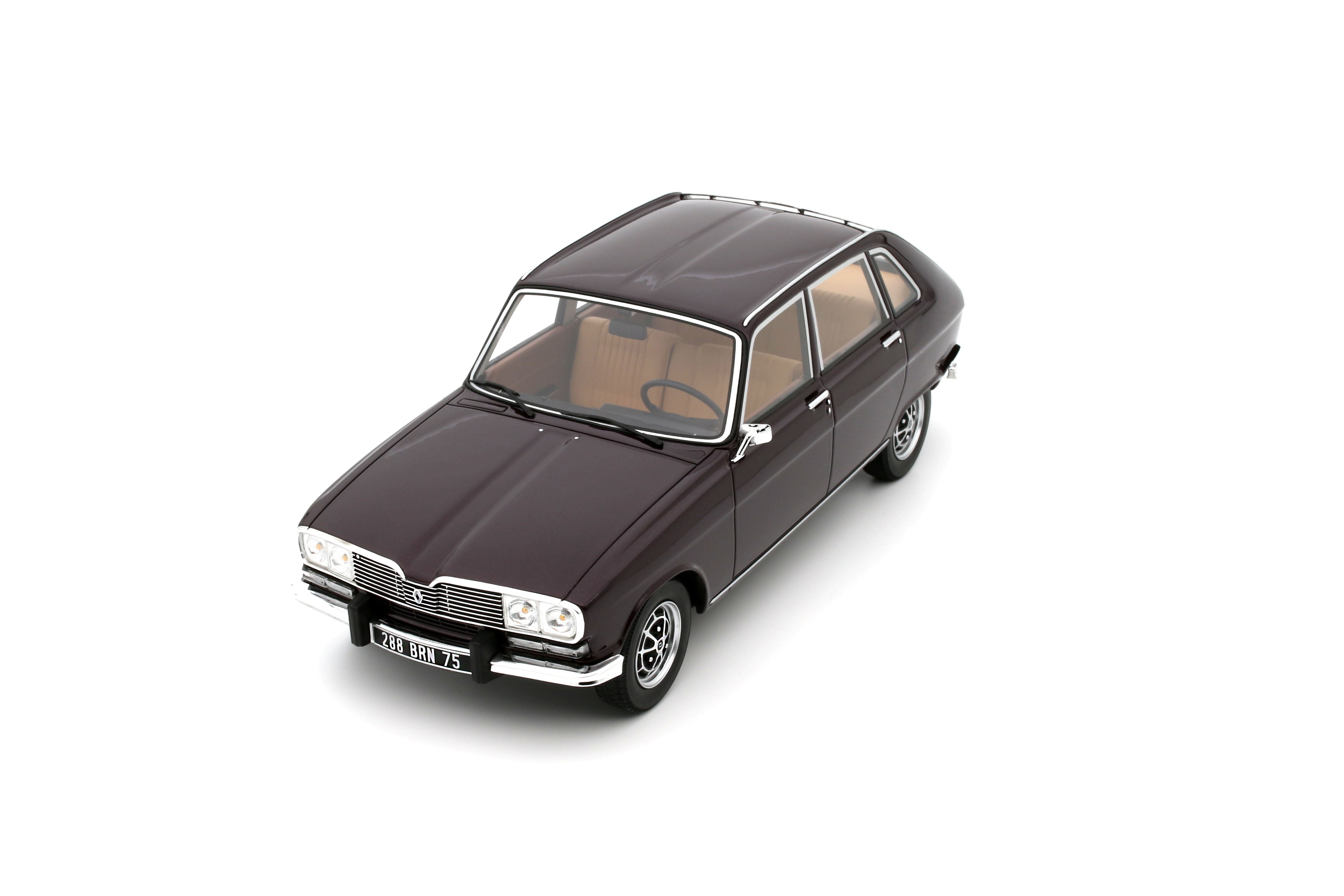 OTTO 1:18 Scale Resin Model Car - 1974 Renault 16 TX, Brown - OT1066