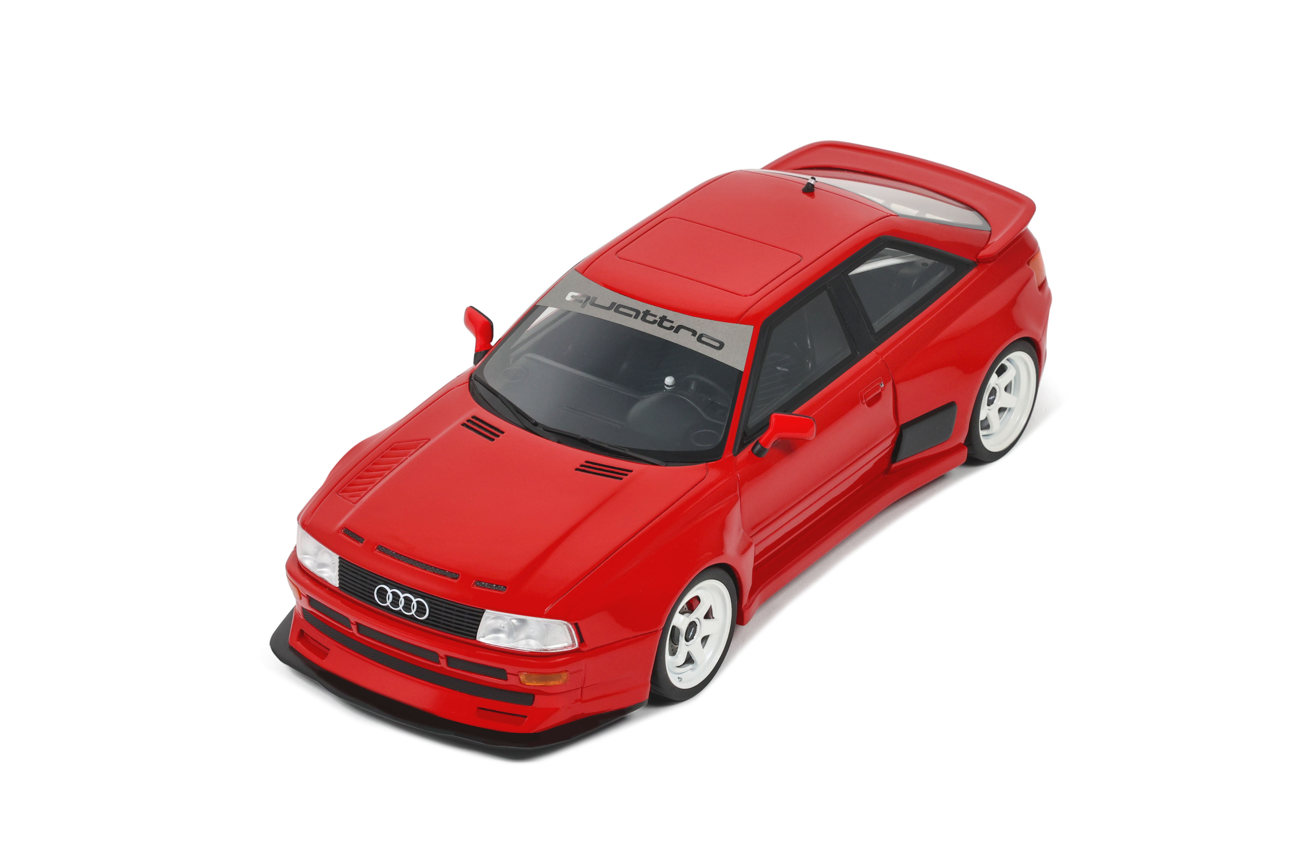 OTTO 1:18 Scale Resin - 2021 Audi 80 Coupe Prior Design - Misano Red - OT1068