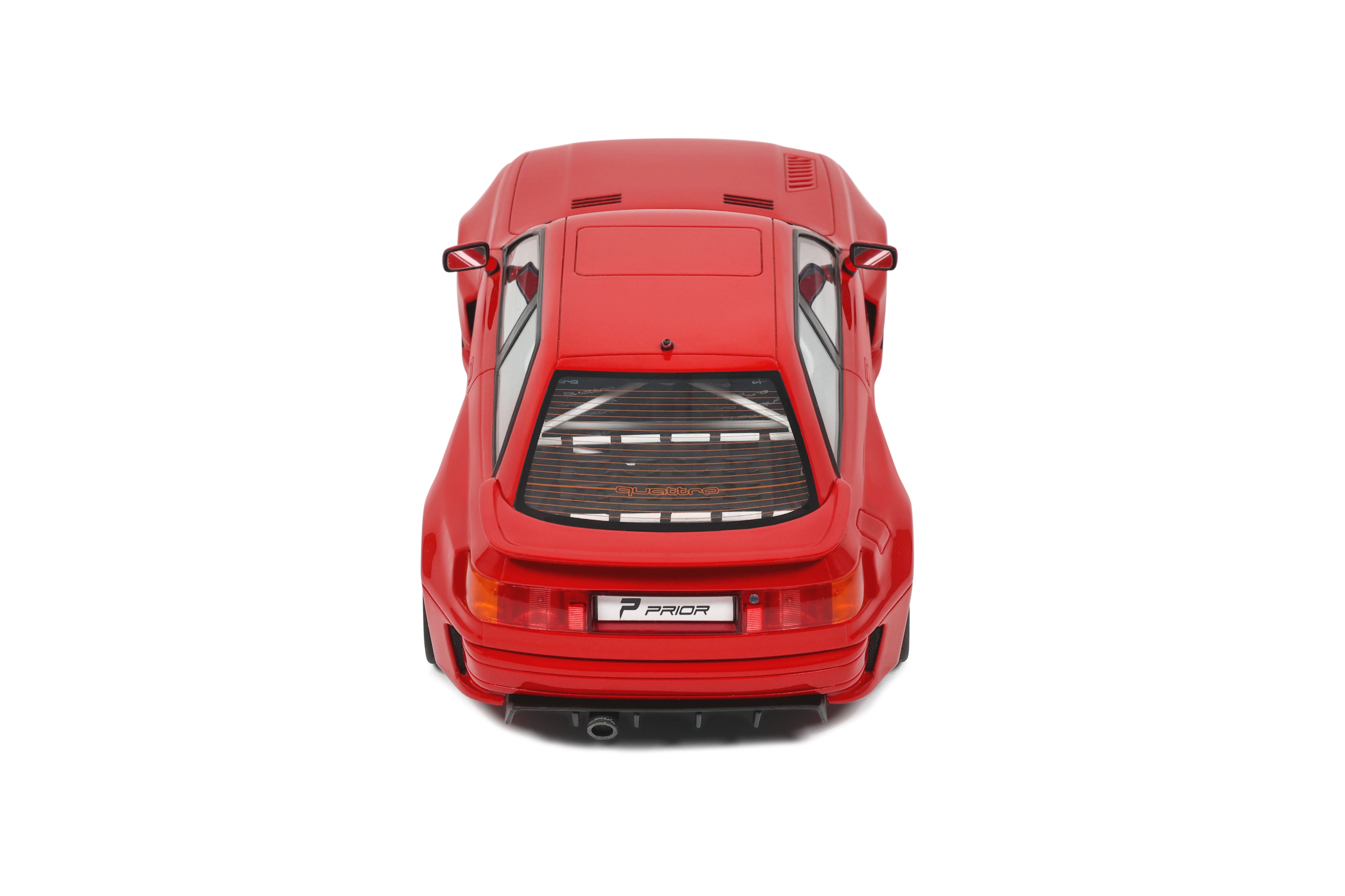 OTTO 1:18 Scale Resin - 2021 Audi 80 Coupe Prior Design - Misano Red - OT1068