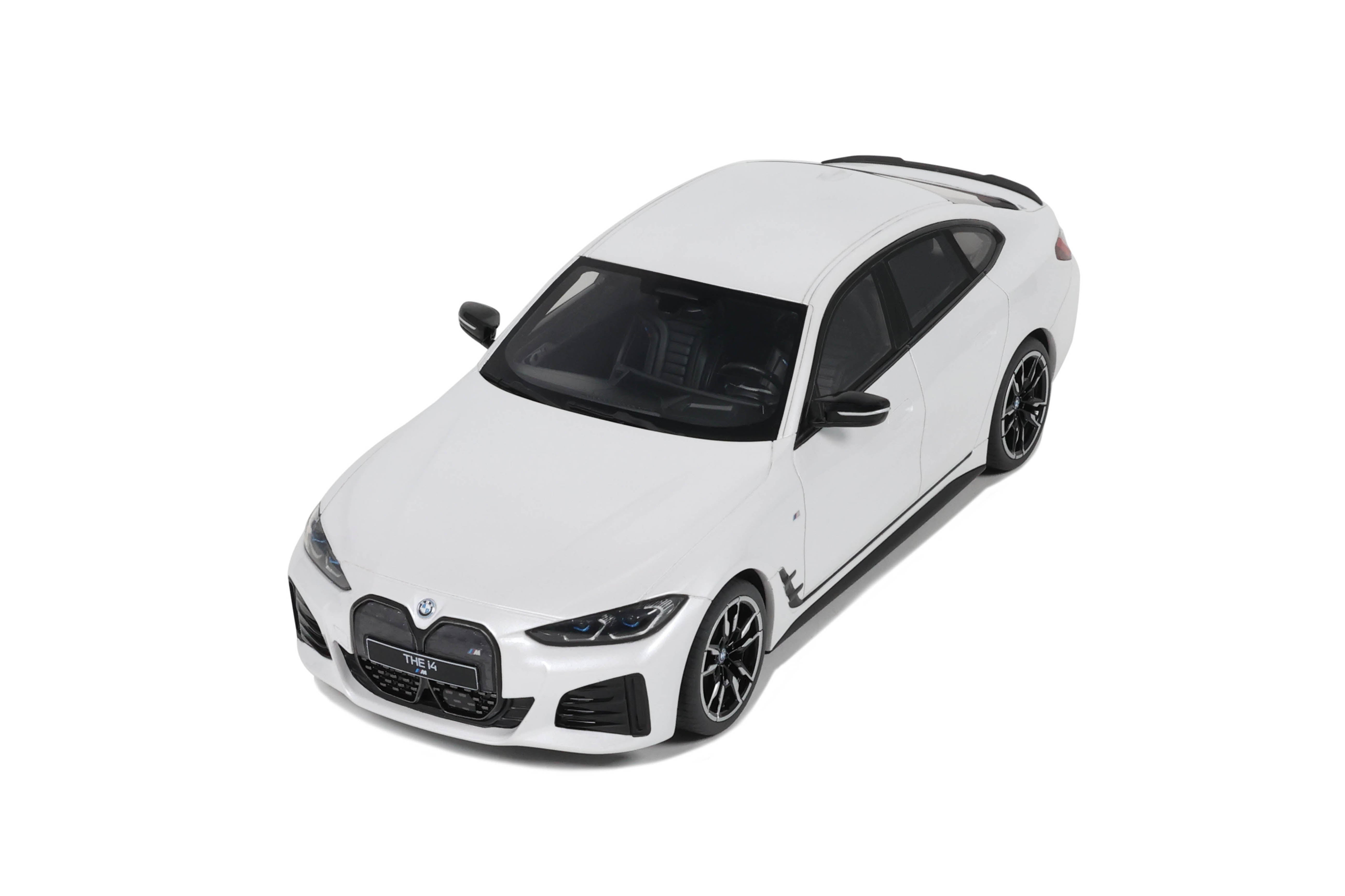 OTTO 1:18 Scale Resin Model Car - 2021 BMW i4 M50, White - OT1074