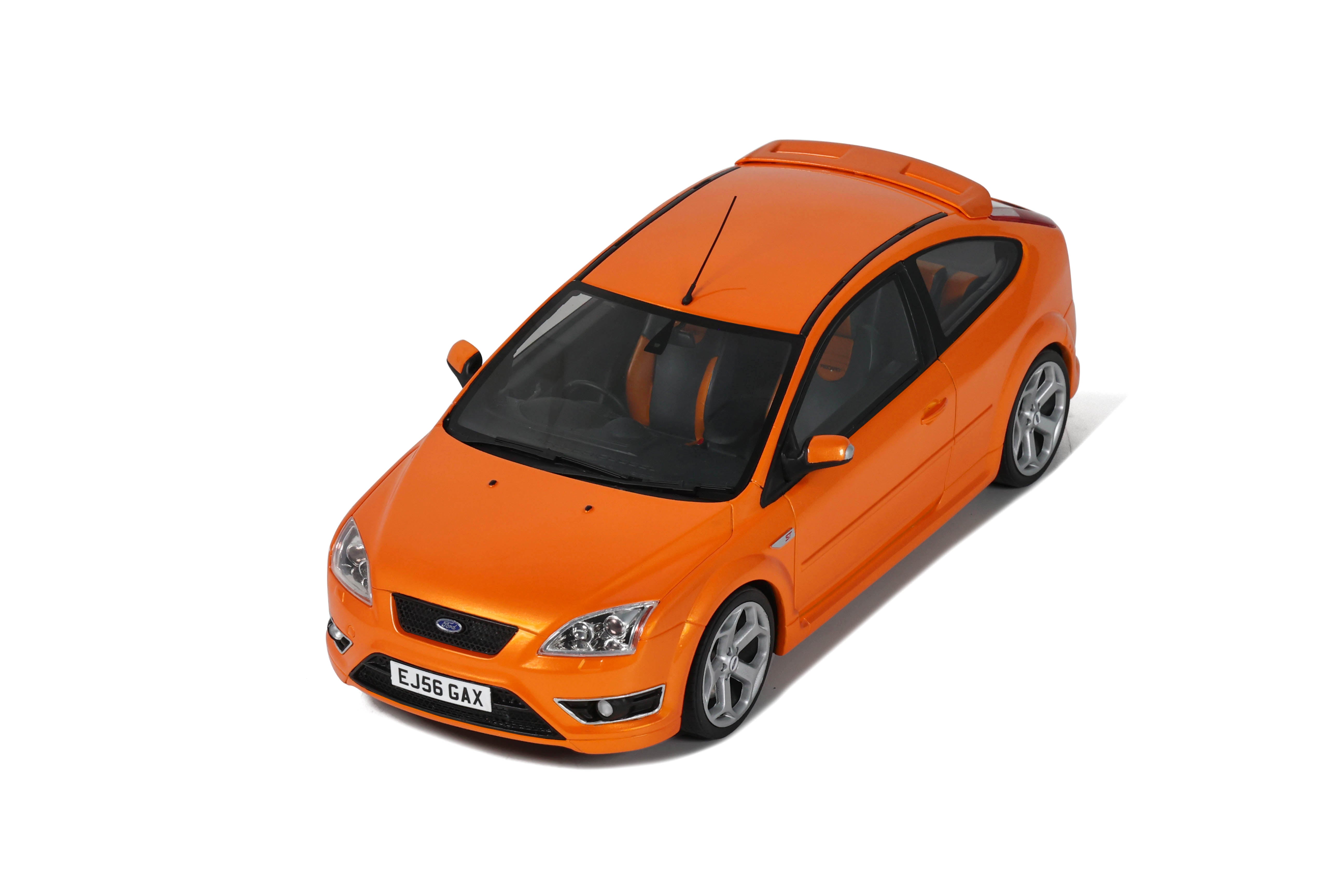 OTTO 1:18 Scale Resin - 2006 Ford Focus Mk2 ST 2.5 RHD, Electric Orange - OT1078