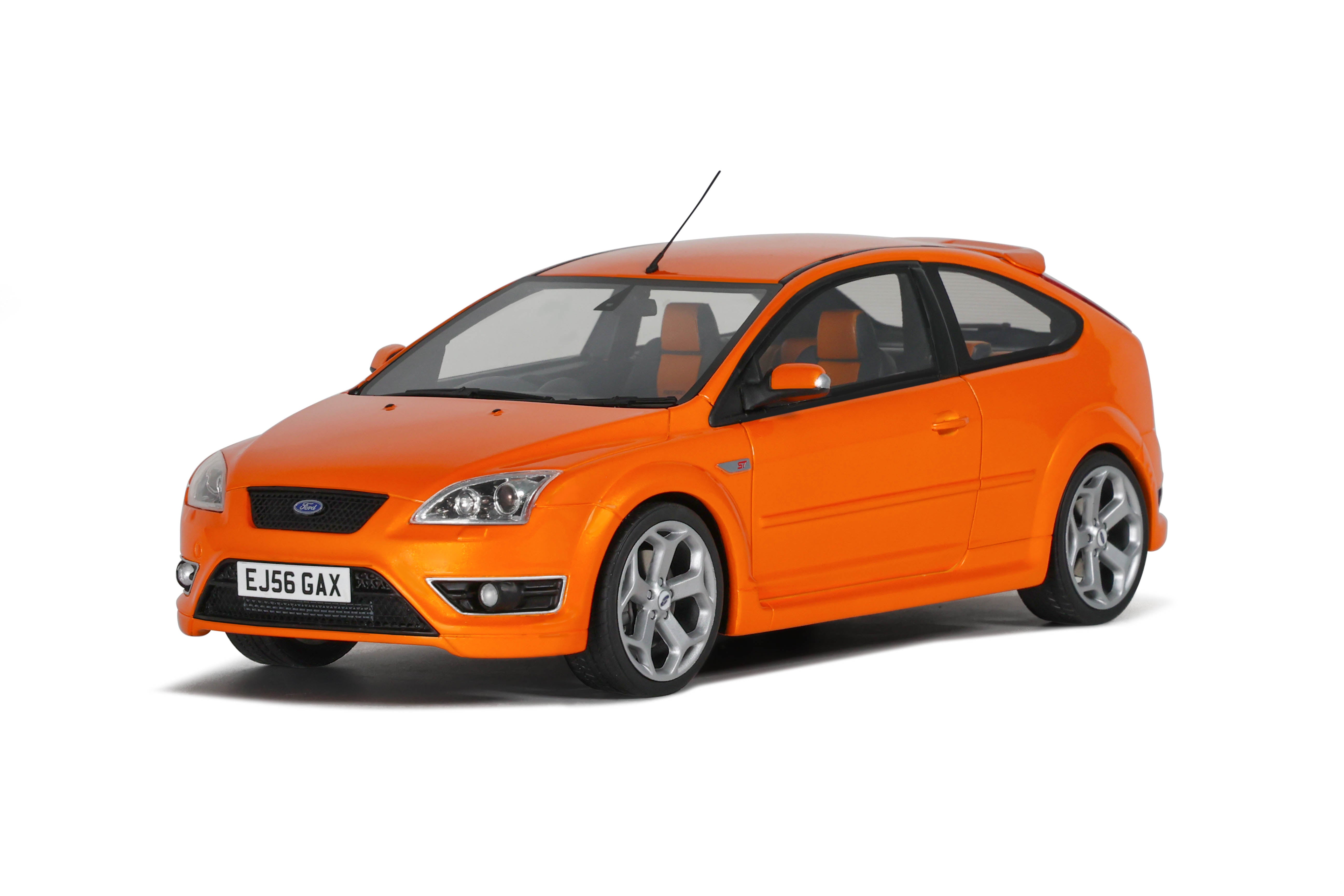 OTTO 1:18 Scale Resin - 2006 Ford Focus Mk2 ST 2.5 RHD, Electric Orange - OT1078