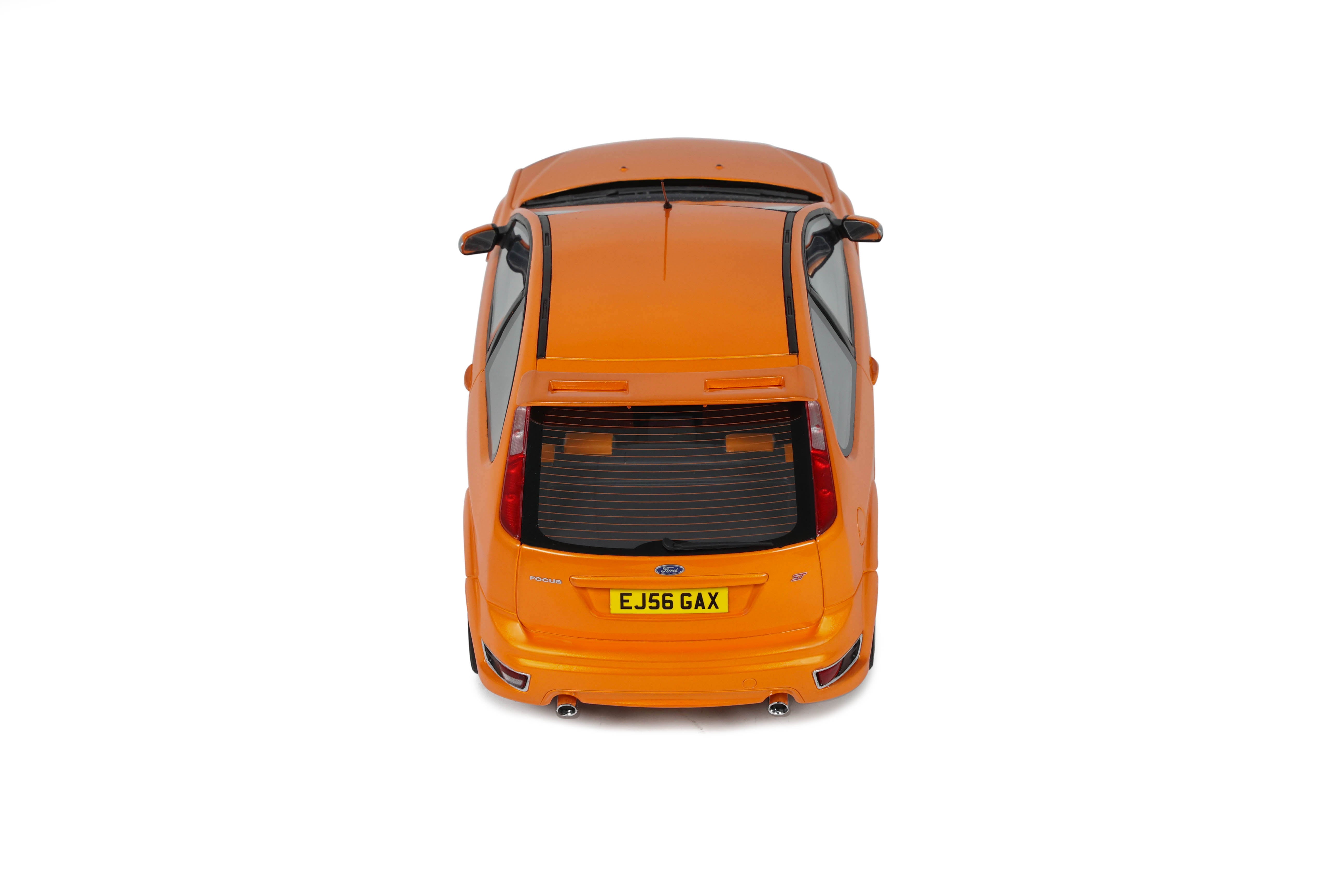 OTTO 1:18 Scale Resin - 2006 Ford Focus Mk2 ST 2.5 RHD, Electric Orange - OT1078