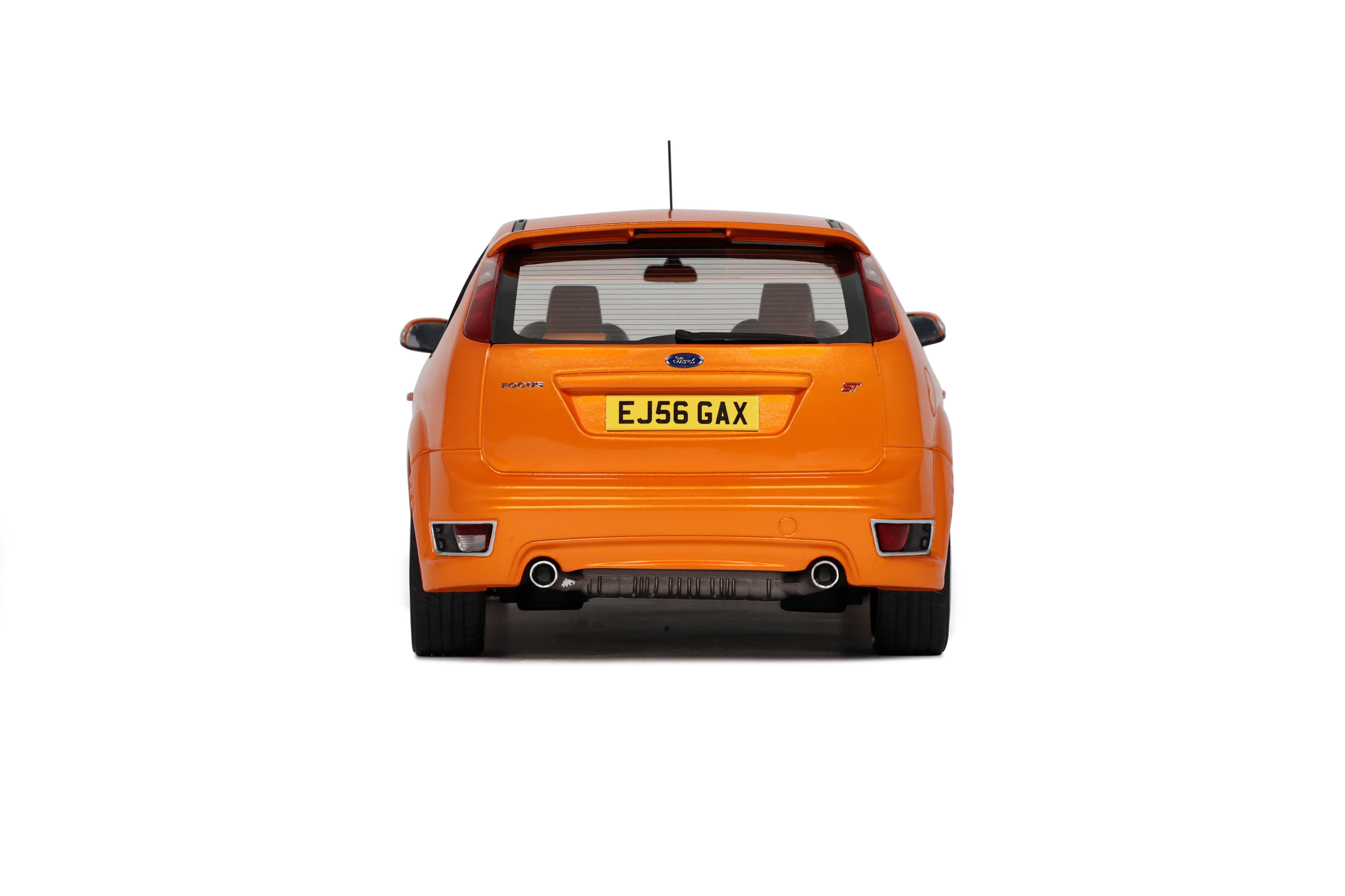 OTTO 1:18 Scale Resin - 2006 Ford Focus Mk2 ST 2.5 RHD, Electric Orange - OT1078