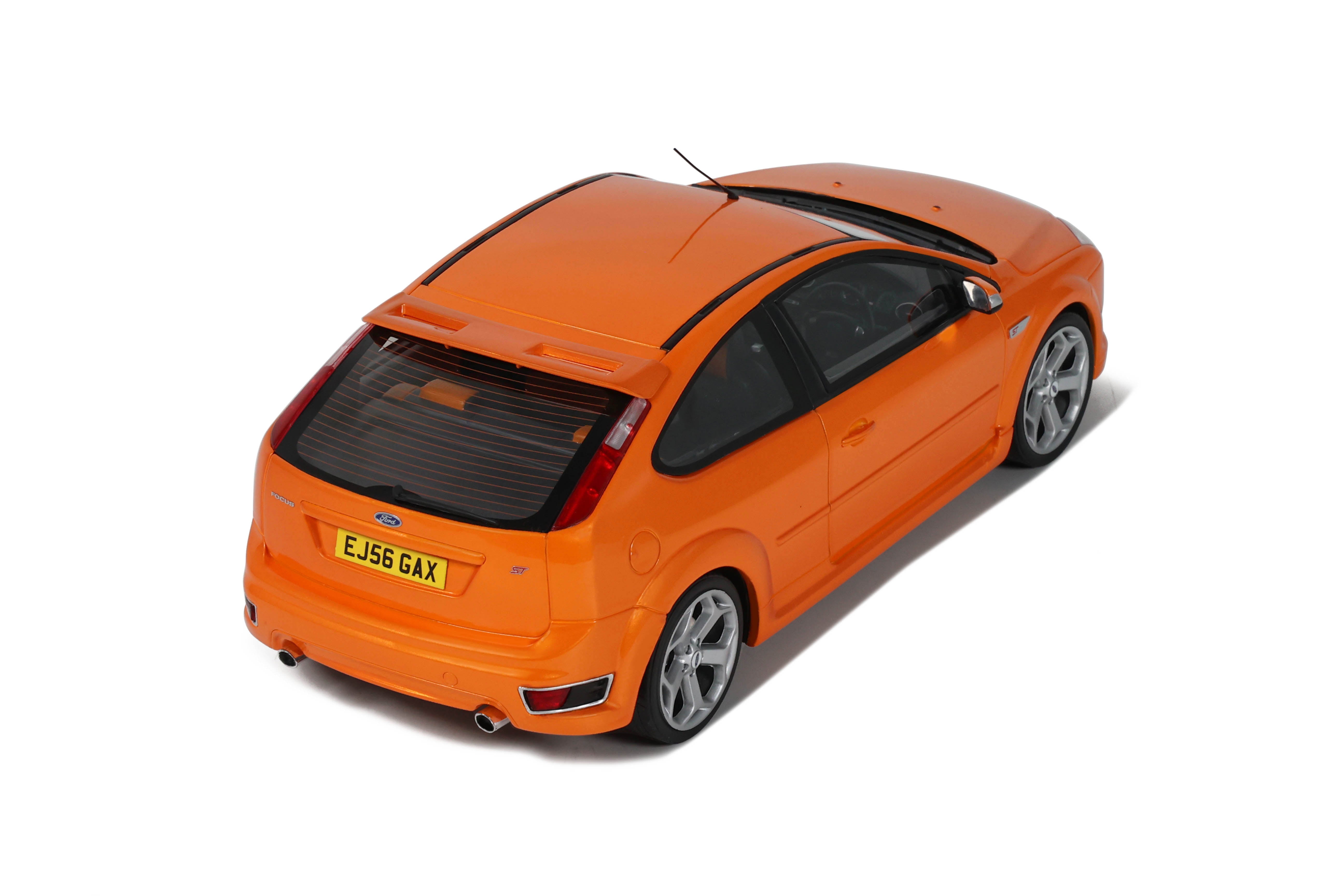 OTTO 1:18 Scale Resin - 2006 Ford Focus Mk2 ST 2.5 RHD, Electric Orange - OT1078