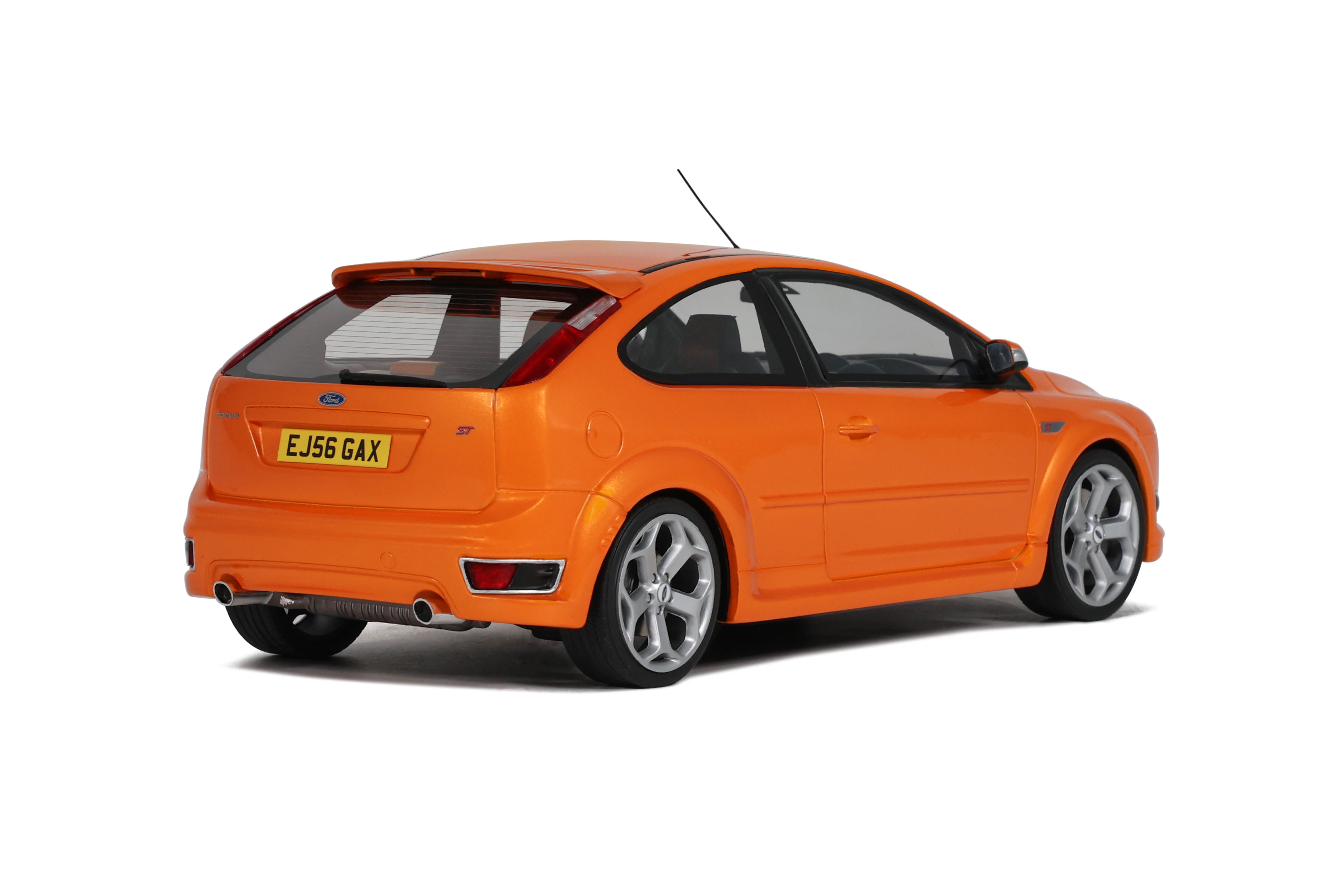 OTTO 1:18 Scale Resin - 2006 Ford Focus Mk2 ST 2.5 RHD, Electric Orange - OT1078