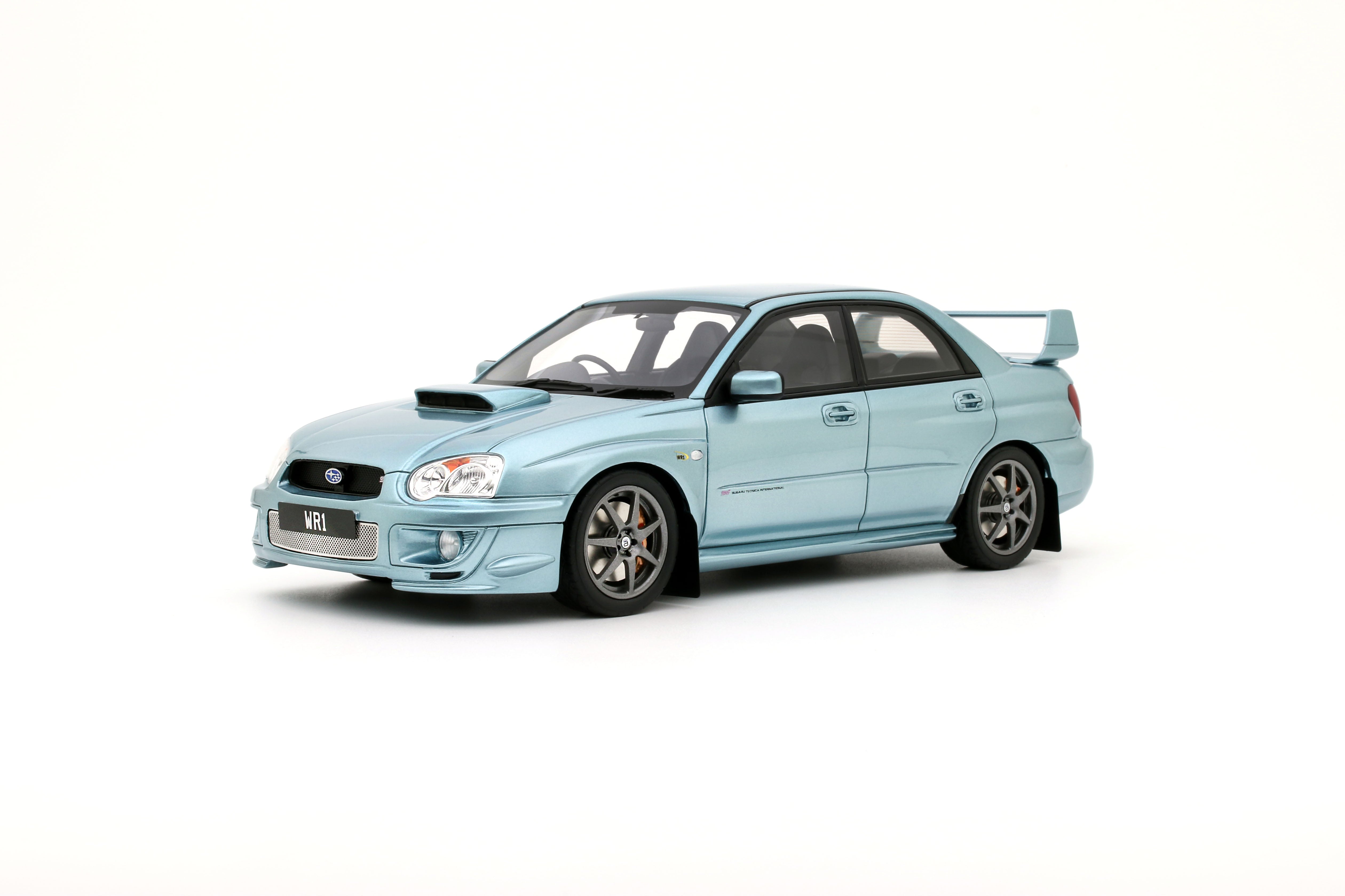OTTO 1:18 Scale Resin - 2003 Subaru Impreza WRX STi WR1, Petter Solberg Edition, Blue - OT1114
