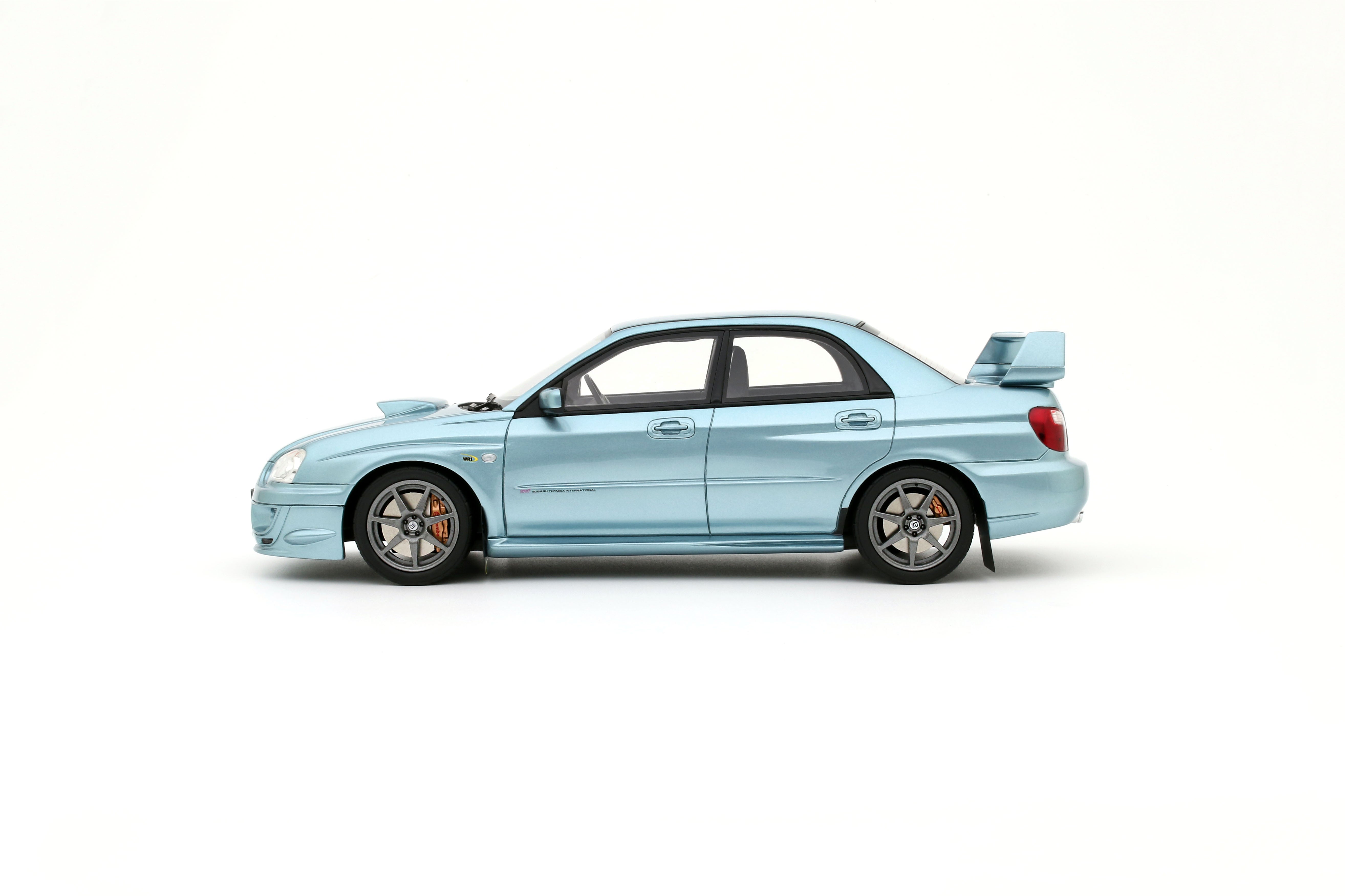 OTTO 1:18 Scale Resin - 2003 Subaru Impreza WRX STi WR1, Petter Solberg Edition, Blue - OT1114