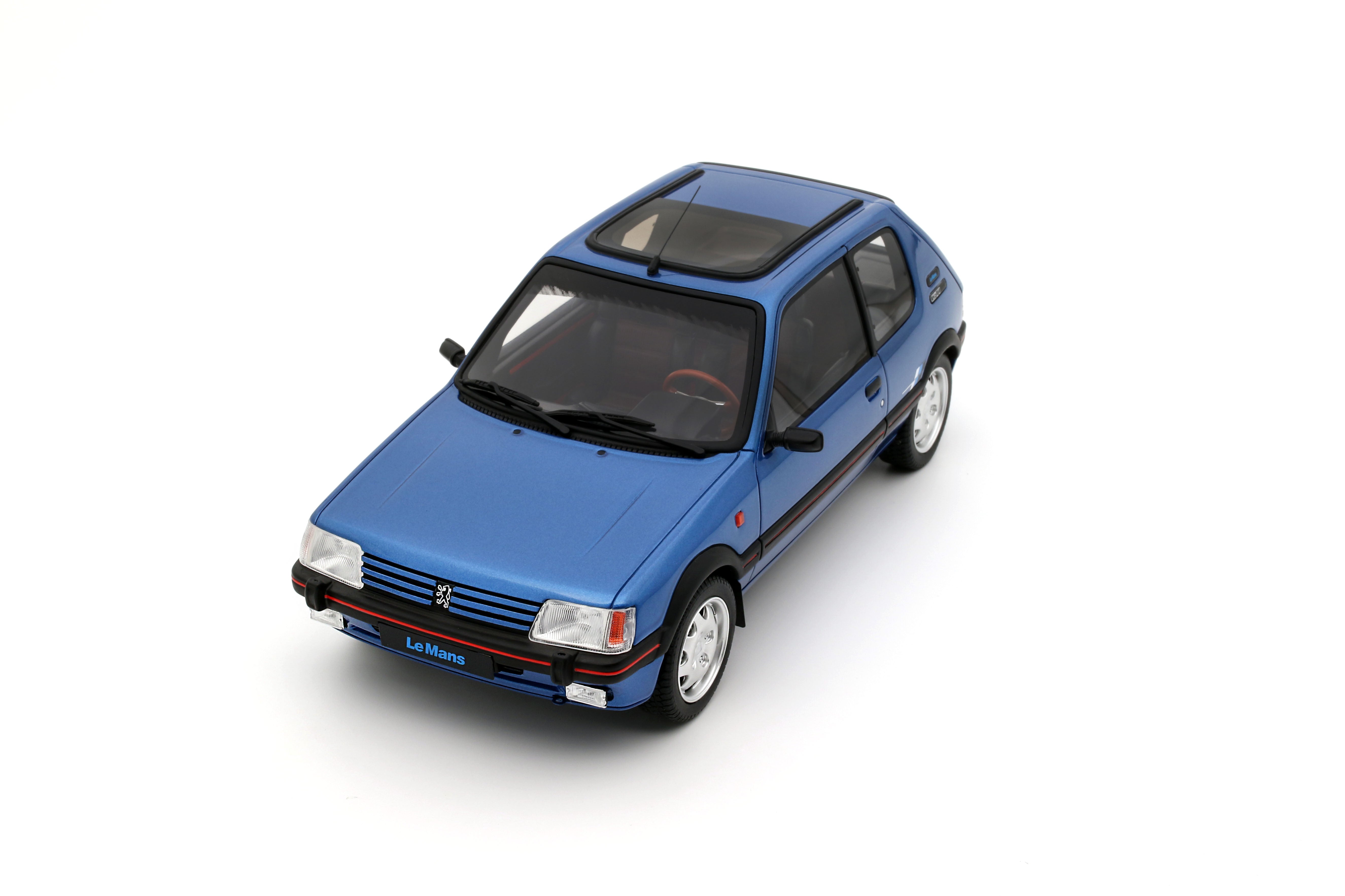 OTTO 1:18 Scale Resin - 1991 PEUGEOT 205 1.9 GTI LE MANS, MIAMI BLUE - OT1153