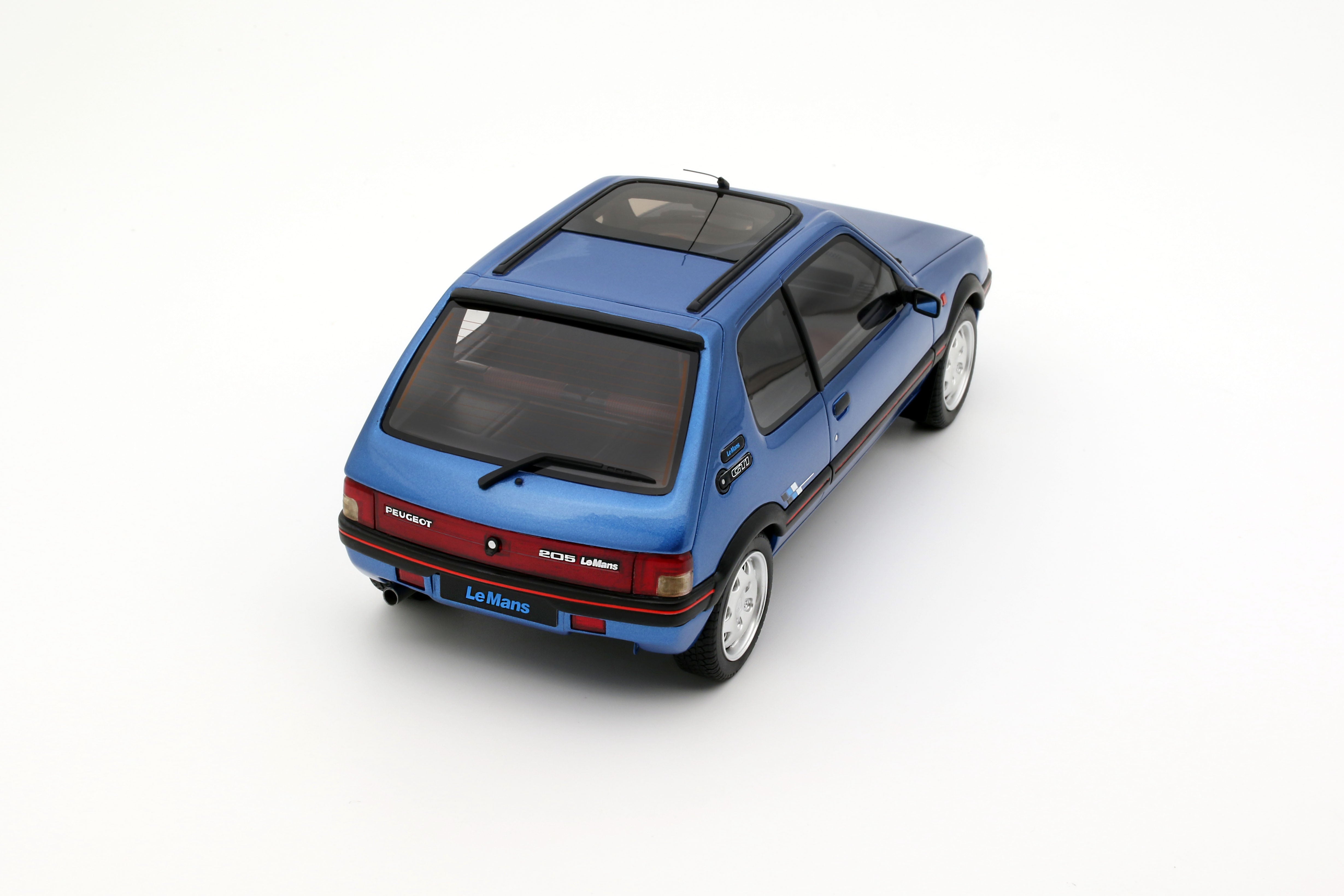 OTTO 1:18 Scale Resin - 1991 PEUGEOT 205 1.9 GTI LE MANS, MIAMI BLUE - OT1153