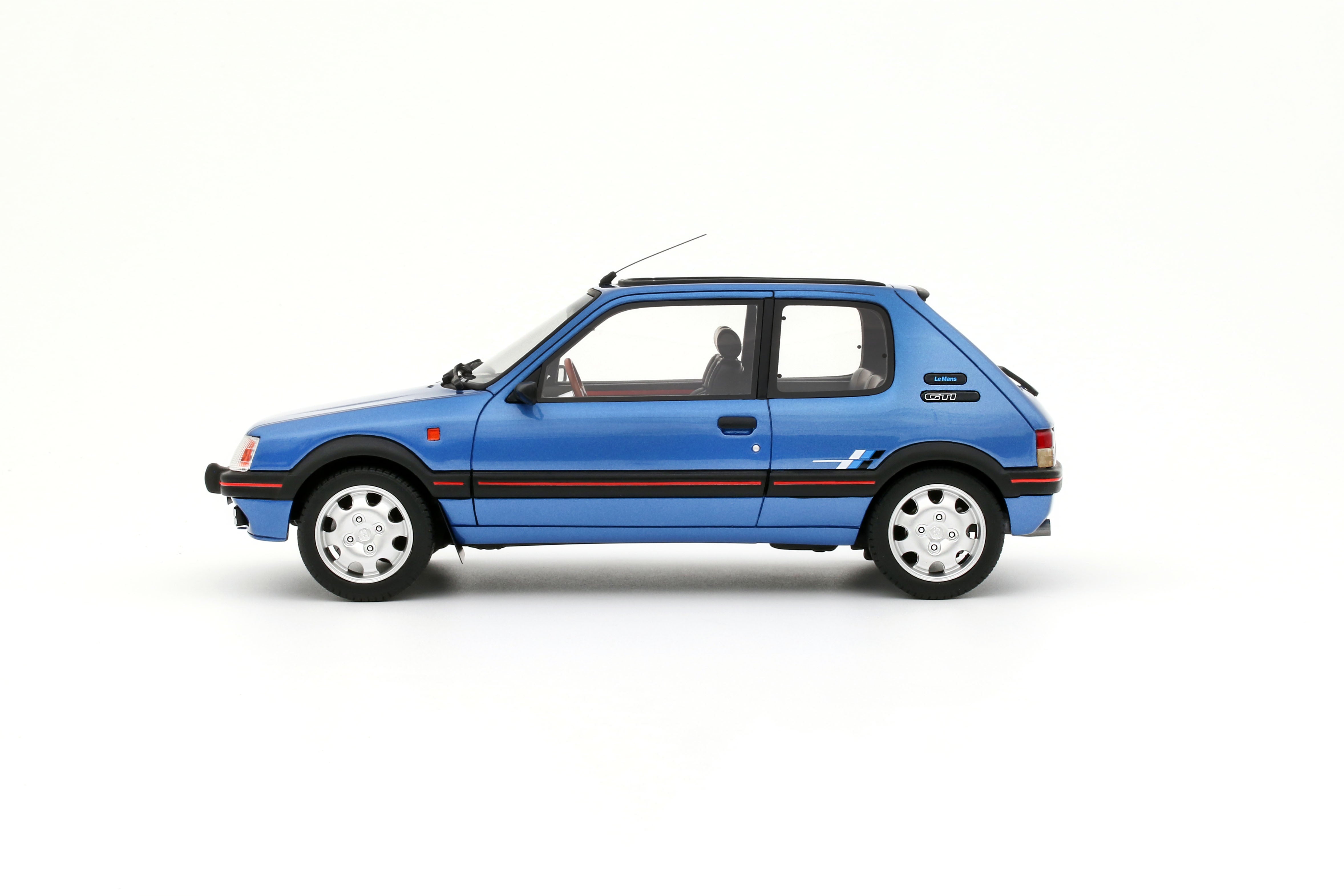 OTTO 1:18 Scale Resin - 1991 PEUGEOT 205 1.9 GTI LE MANS, MIAMI BLUE - OT1153