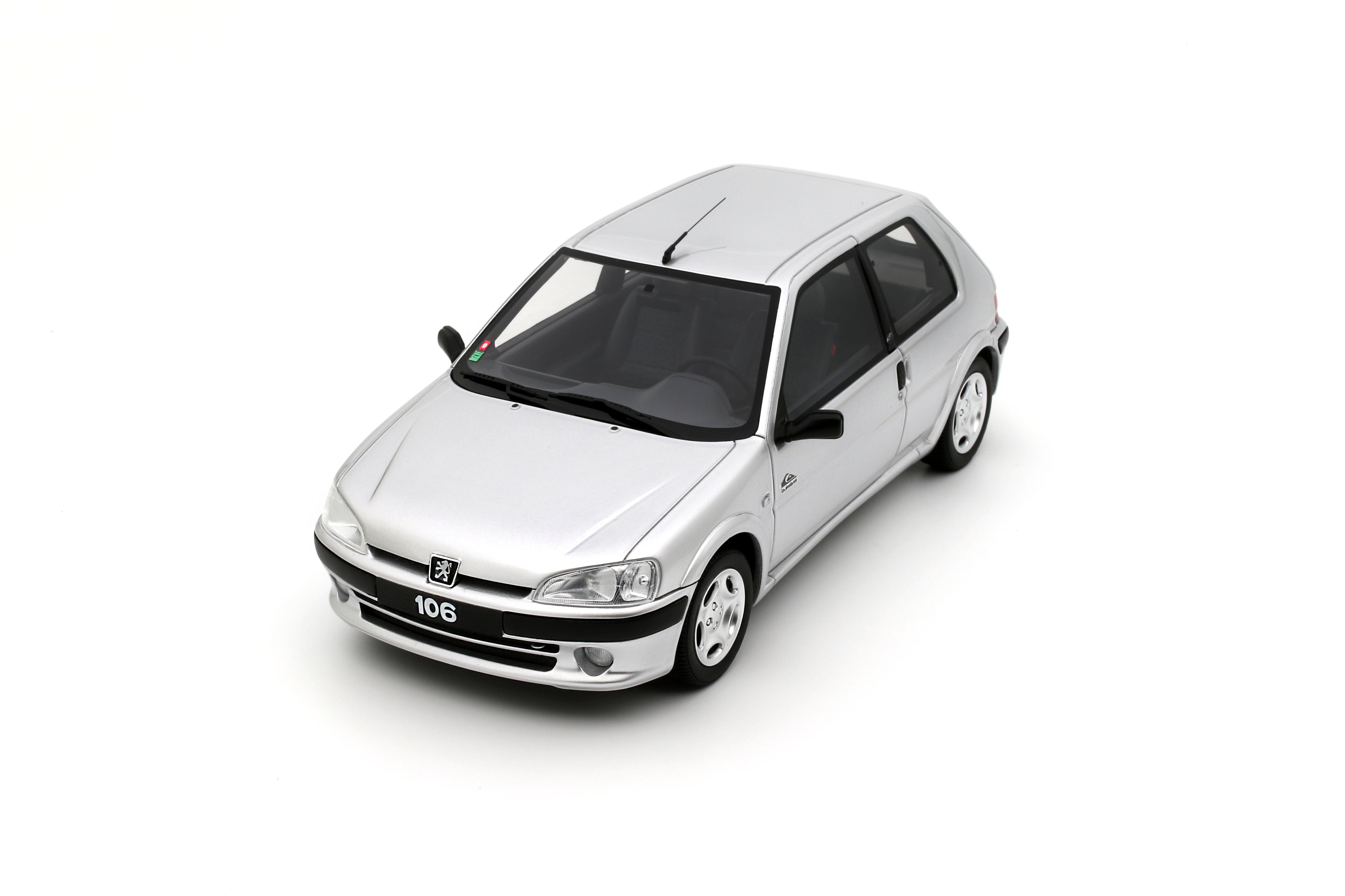 OTTO 1:18 Scale Resin - 2000 PEUGEOT 106 Quicksilver, GRis Quartz - OT1177