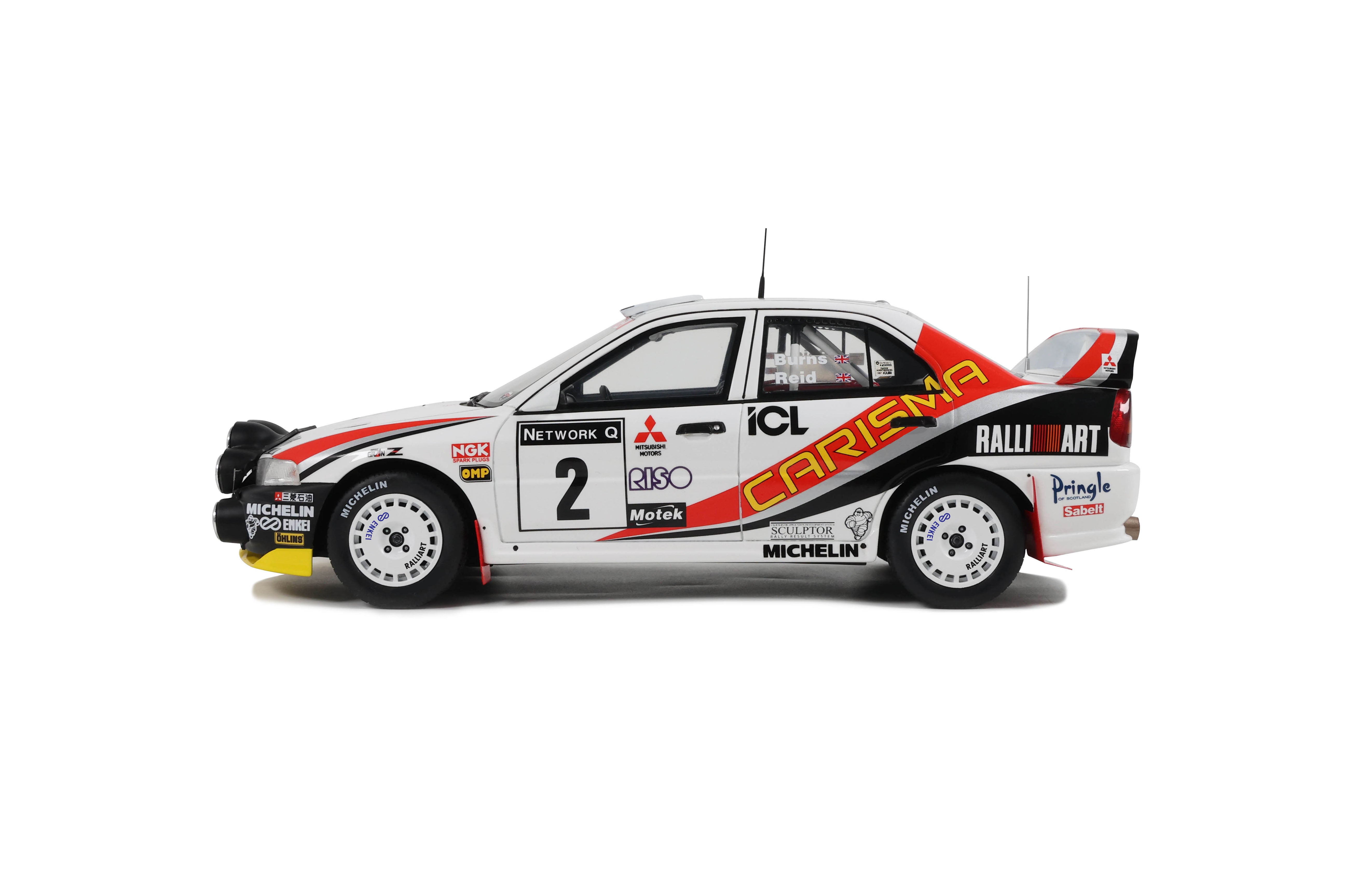 OTTO 1:18 Scale Resin - Mitsubishi Charisma GT GR.A White, R Burns, RAC Rally 1997 - OT1192