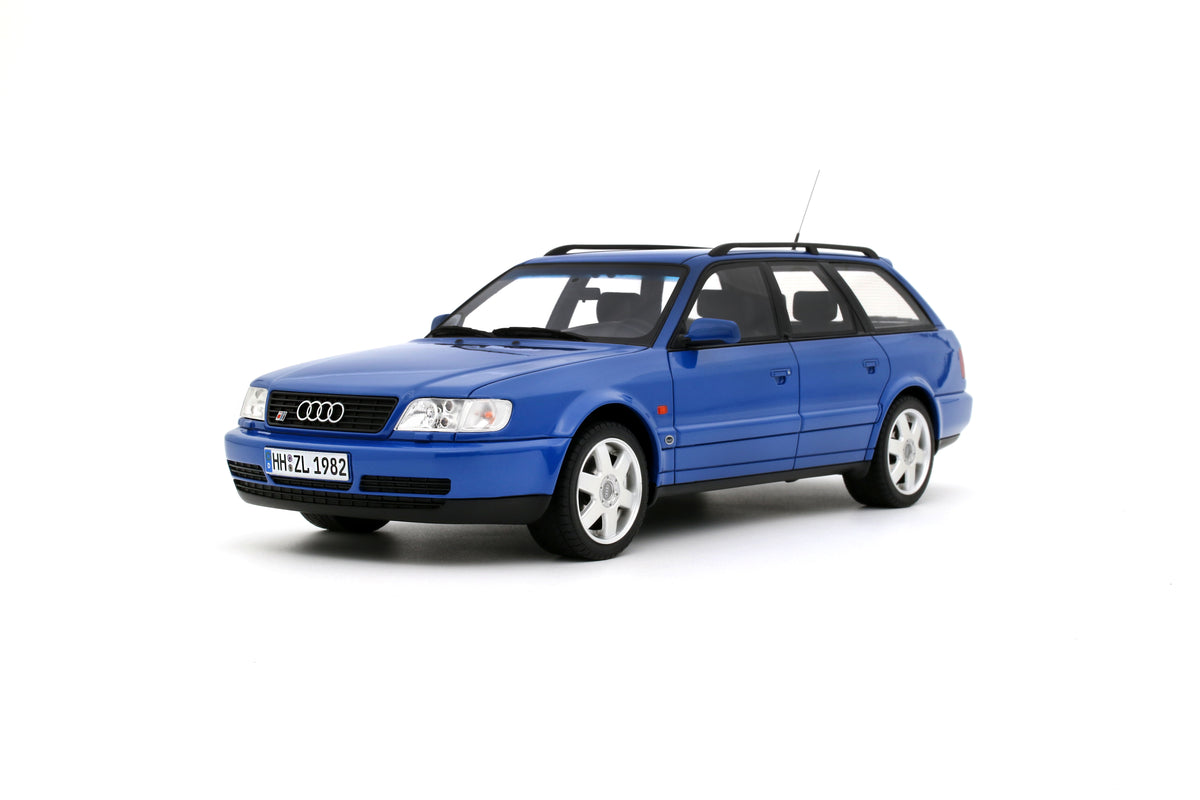 Otto 1:18 Scale Resin - 1995 Audi S6 Plus (C4) Avant, Nogaro Blue Pearl M8 1995 - OT1234