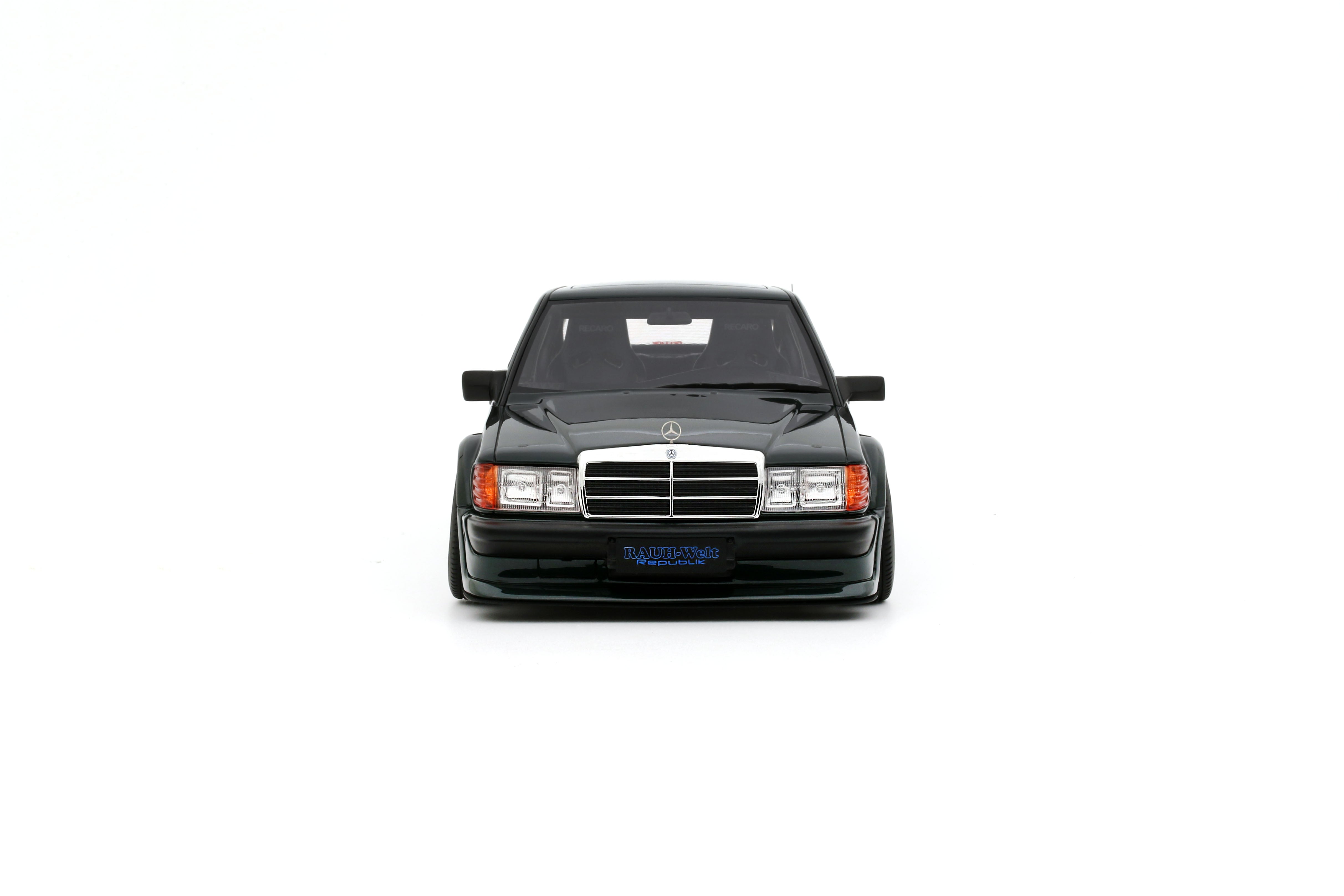 OTTO 1:18 Scale Resin - 2025 Merces Benz RAUH-WELT REPUBLIK RWR 190E 2.5-16, PORSCHE RACING GREEN METALLIC 22G - OT1252