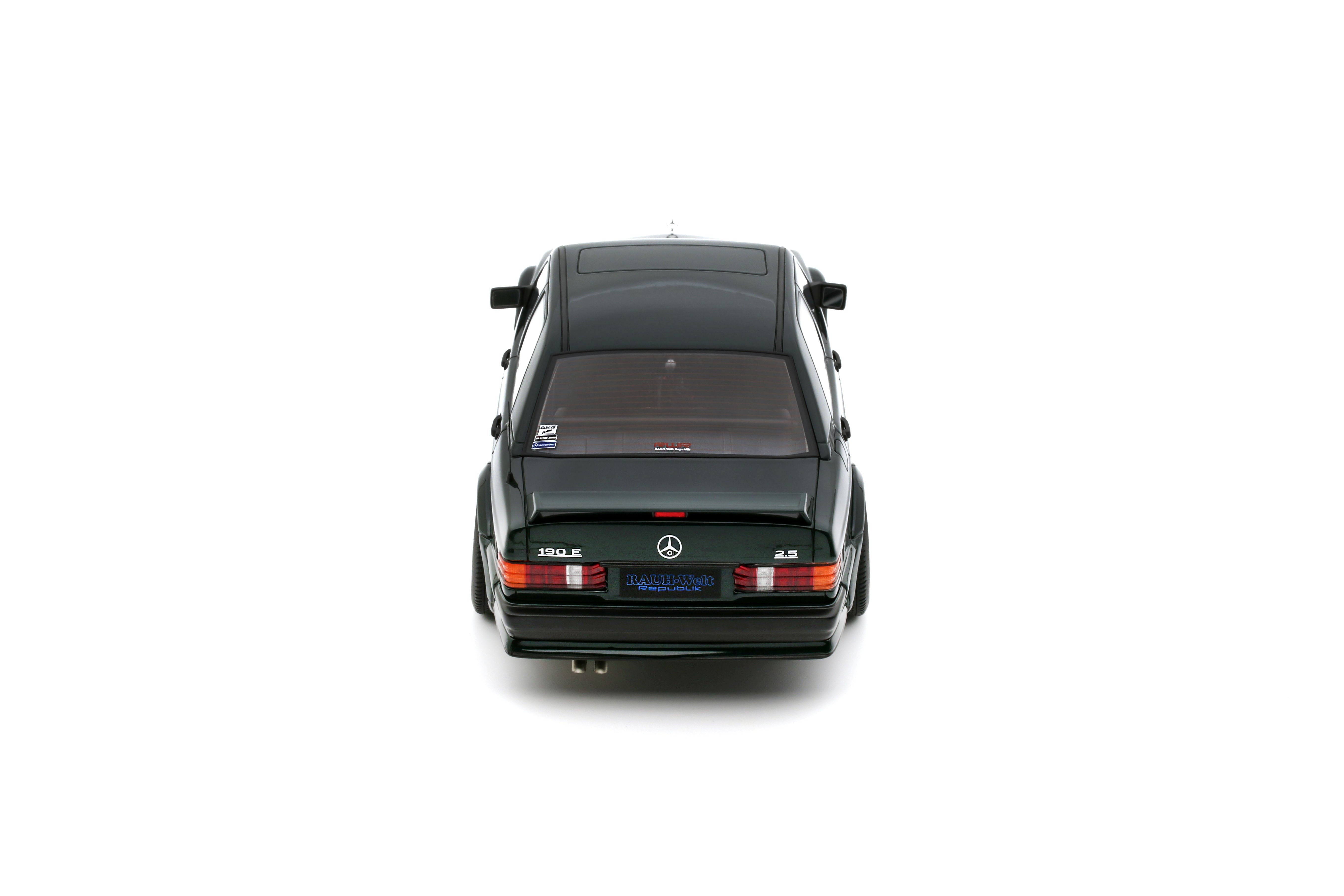 OTTO 1:18 Scale Resin - 2025 Merces Benz RAUH-WELT REPUBLIK RWR 190E 2.5-16, PORSCHE RACING GREEN METALLIC 22G - OT1252