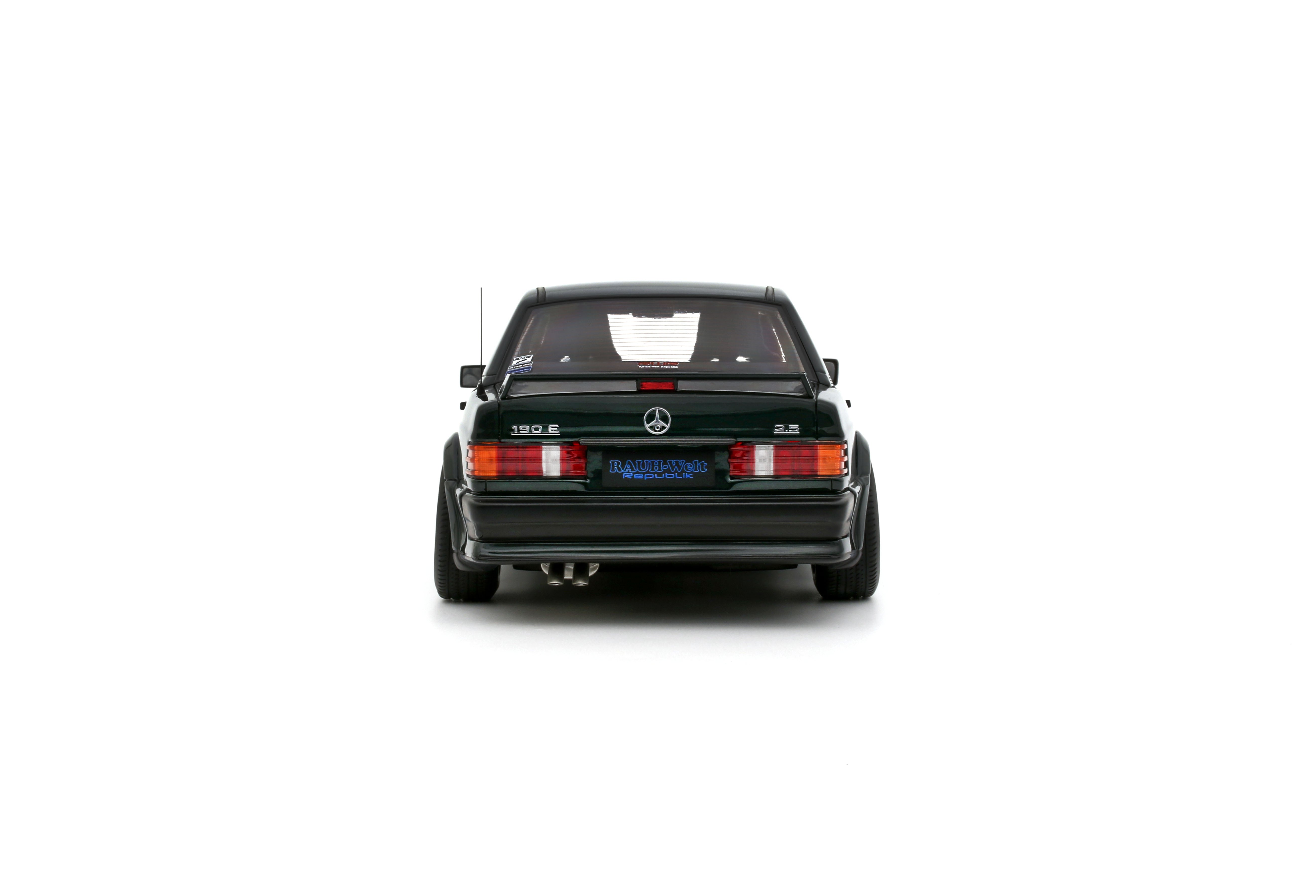 OTTO 1:18 Scale Resin - 2025 Merces Benz RAUH-WELT REPUBLIK RWR 190E 2.5-16, PORSCHE RACING GREEN METALLIC 22G - OT1252