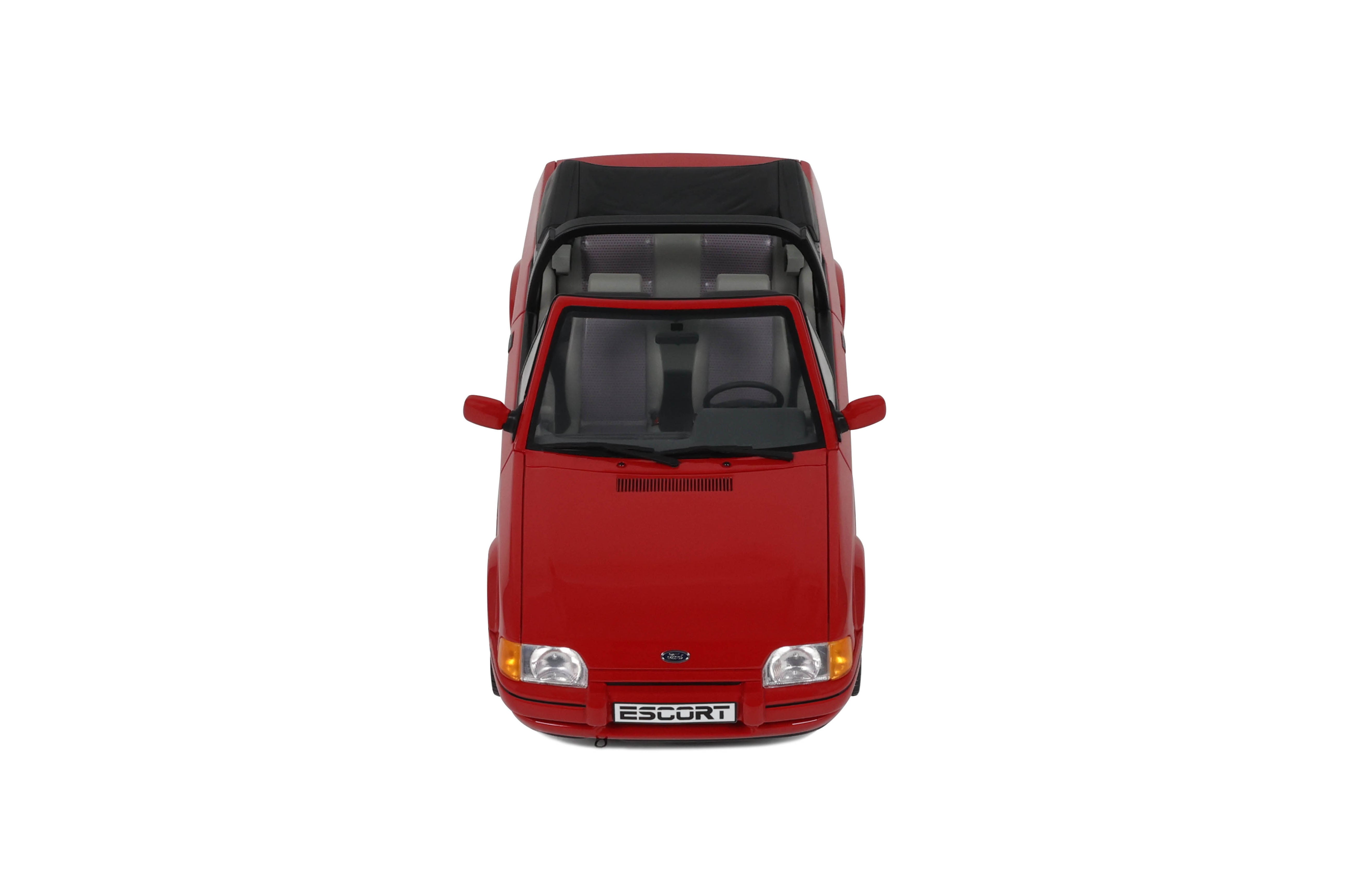 OTTO 1:18 Scale Resin - 1986 Ford Escort XR3i Mk4 Convertible, Flamenco Red - OT1254