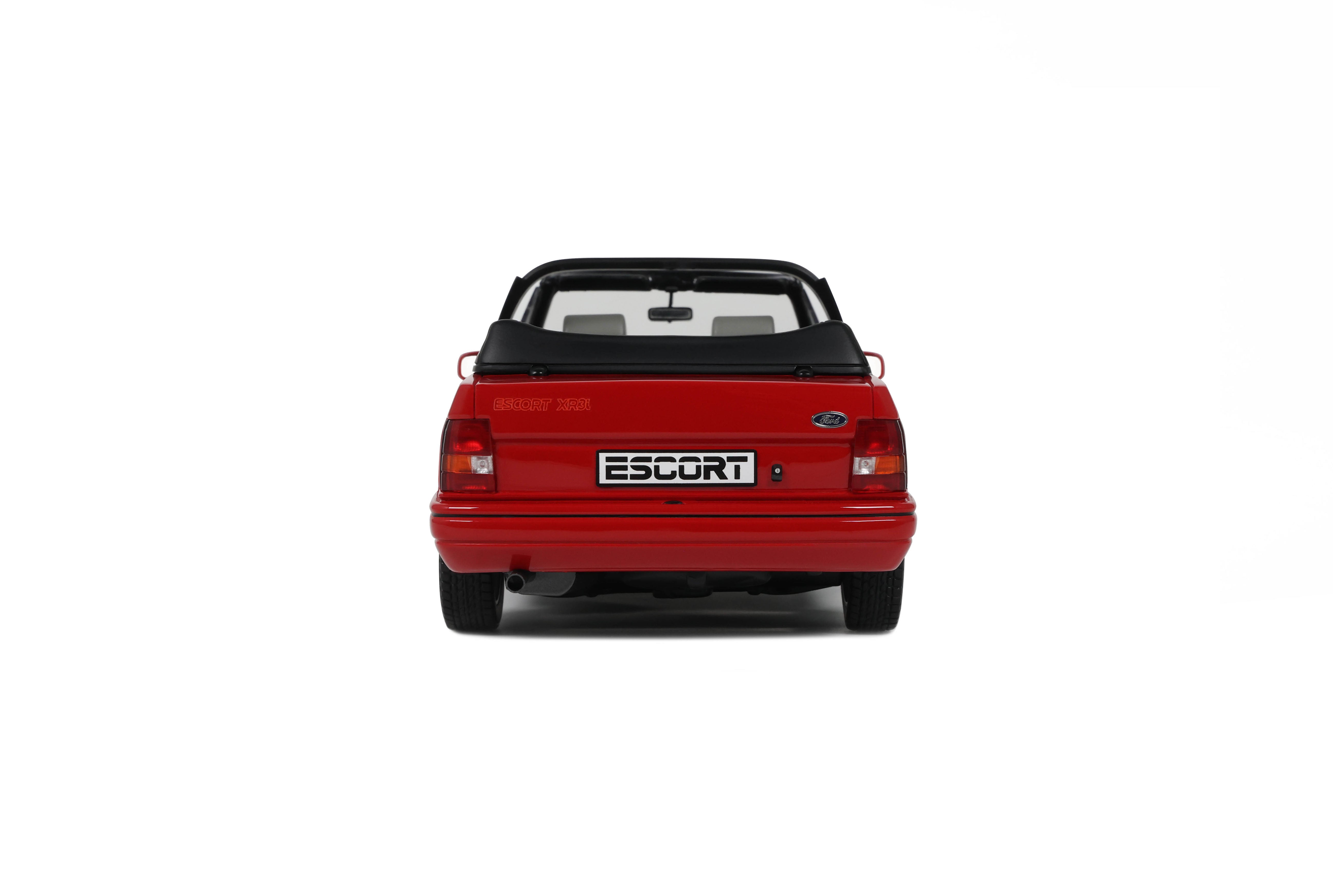 OTTO 1:18 Scale Resin - 1986 Ford Escort XR3i Mk4 Convertible, Flamenco Red - OT1254
