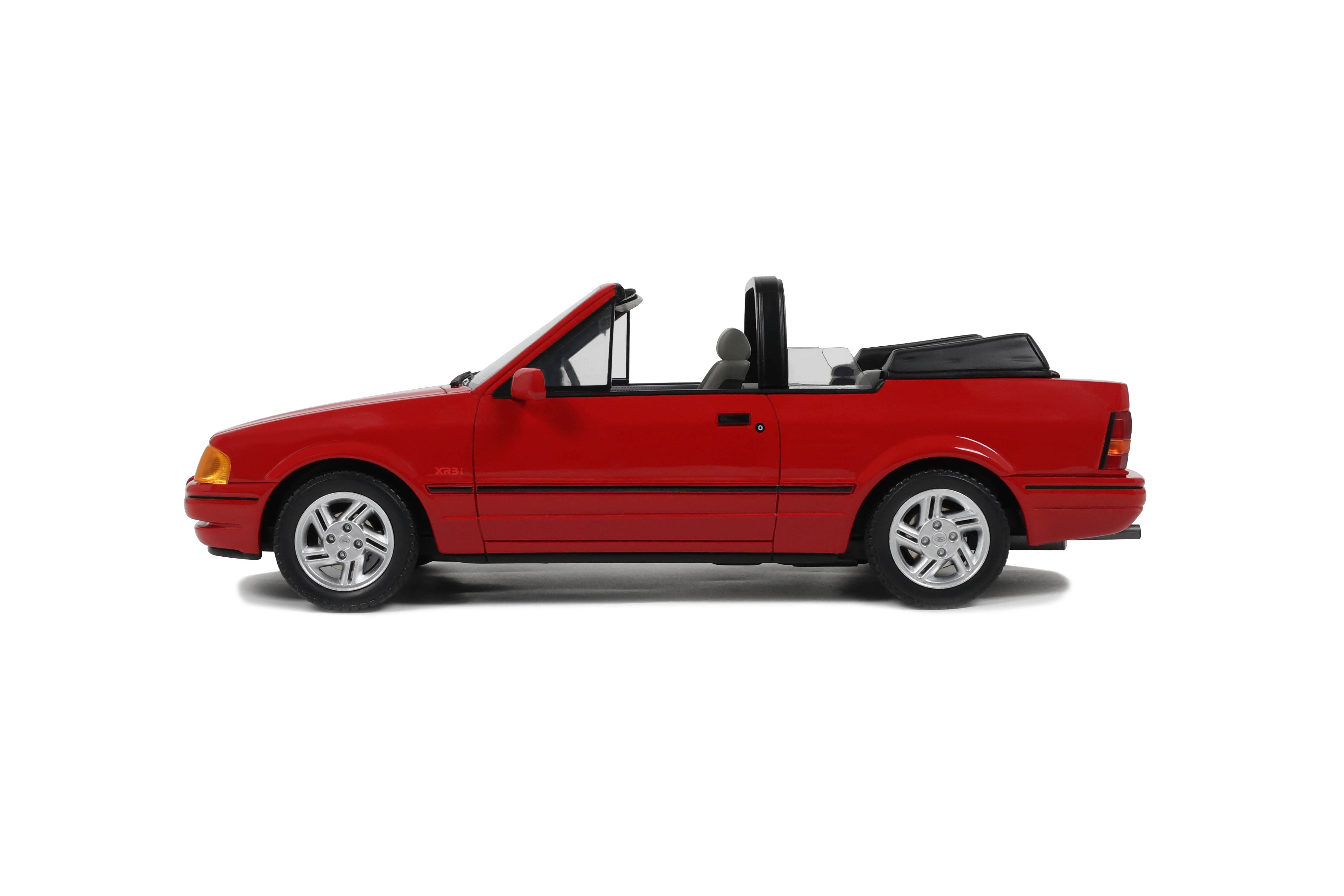 OTTO 1:18 Scale Resin - 1986 Ford Escort XR3i Mk4 Convertible, Flamenco Red - OT1254
