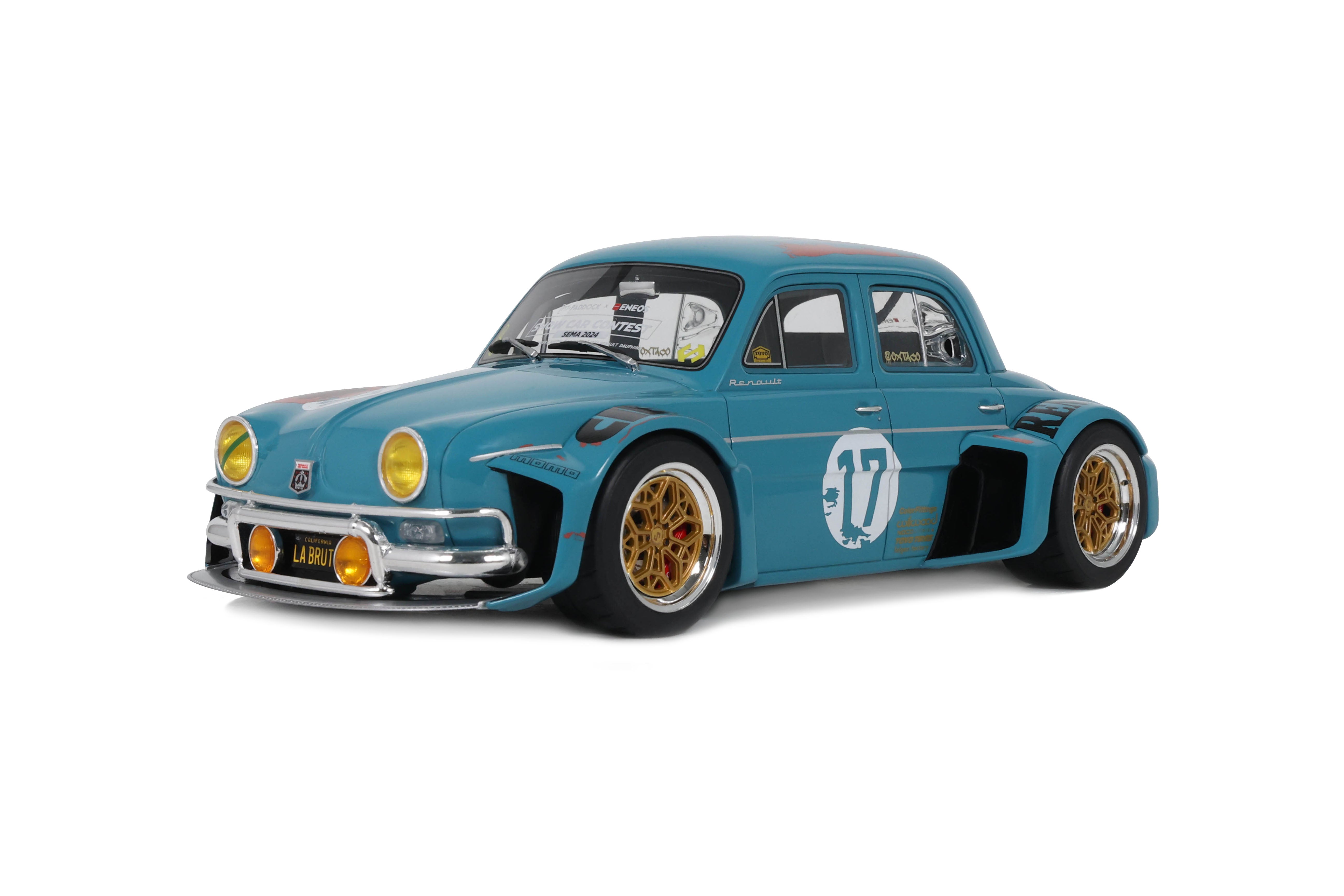 OTTO 1:18 Scale Resin - 2024 Dauphine La Brute - Green with Patina - Best Of Show SEMA 2024 FORTANA RED / REFLEX SILVER 2021 - OT1268
