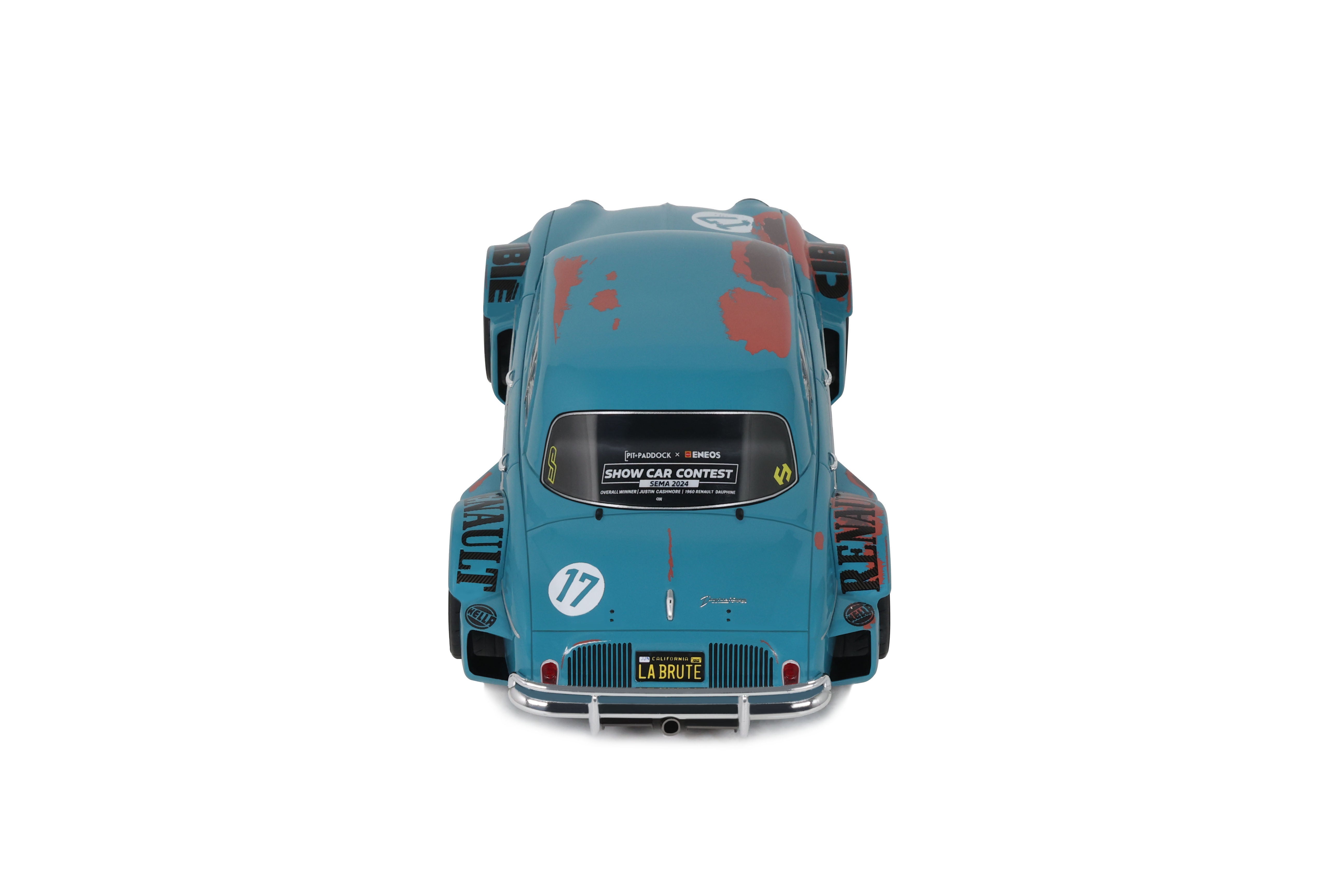 OTTO 1:18 Scale Resin - 2024 Dauphine La Brute - Green with Patina - Best Of Show SEMA 2024 FORTANA RED / REFLEX SILVER 2021 - OT1268