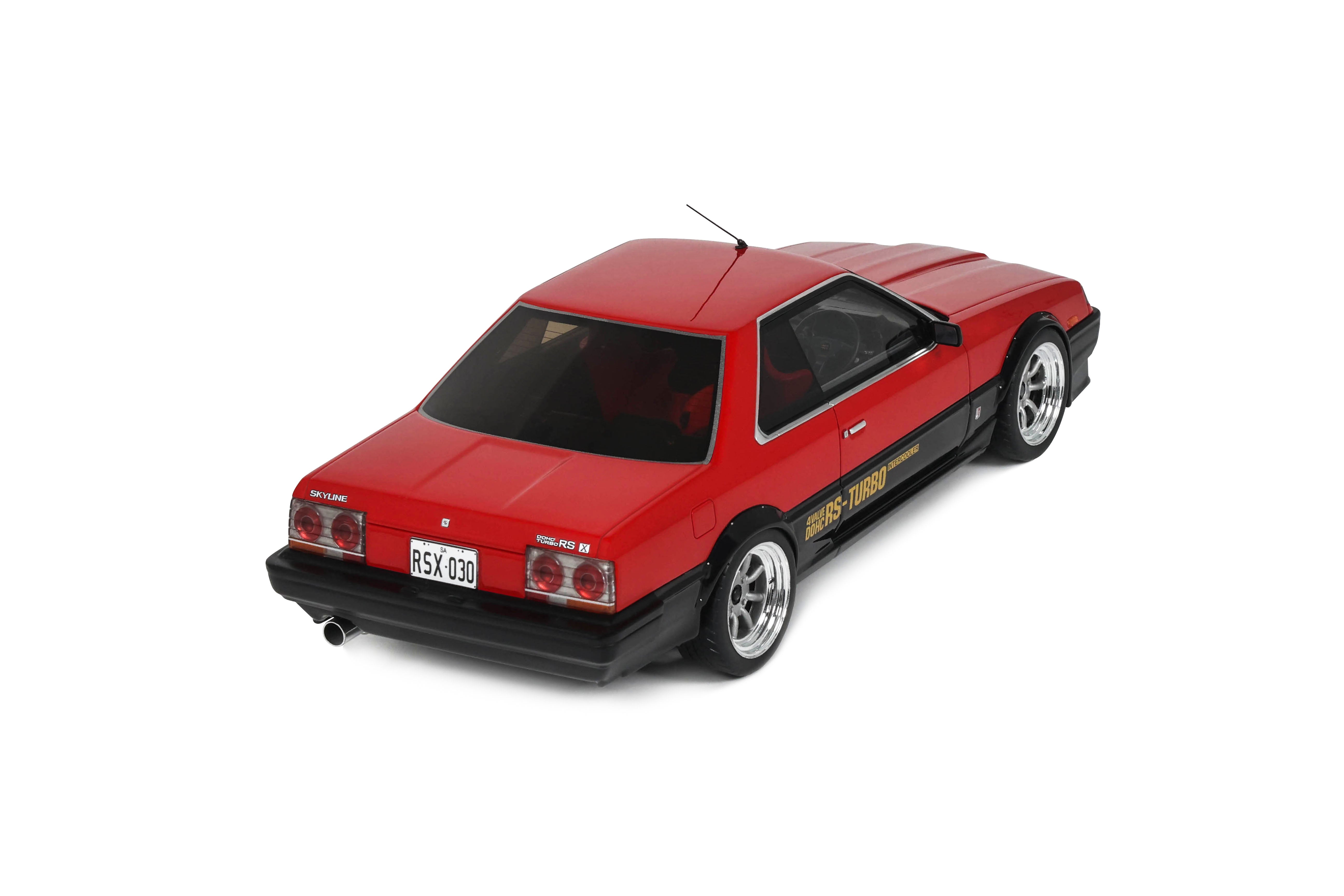 OTTO 1:18 Scale Resin - 2025 NISSAN SKYLINE 2000 RS-X TURBO (DR 30 TURBO C) TUNING, RED 059 - OT1305