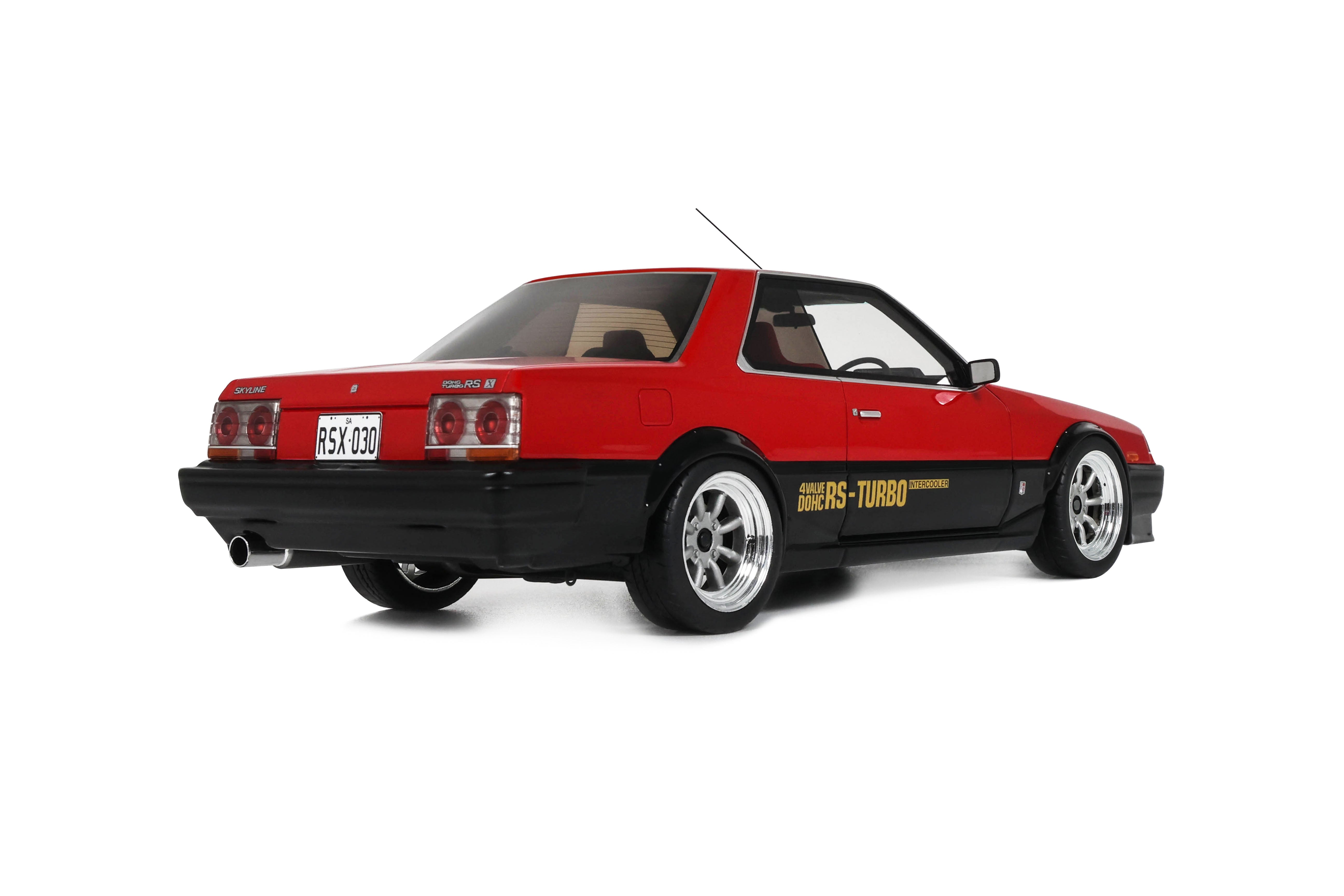 OTTO 1:18 Scale Resin - 2025 NISSAN SKYLINE 2000 RS-X TURBO (DR 30 TURBO C) TUNING, RED 059 - OT1305