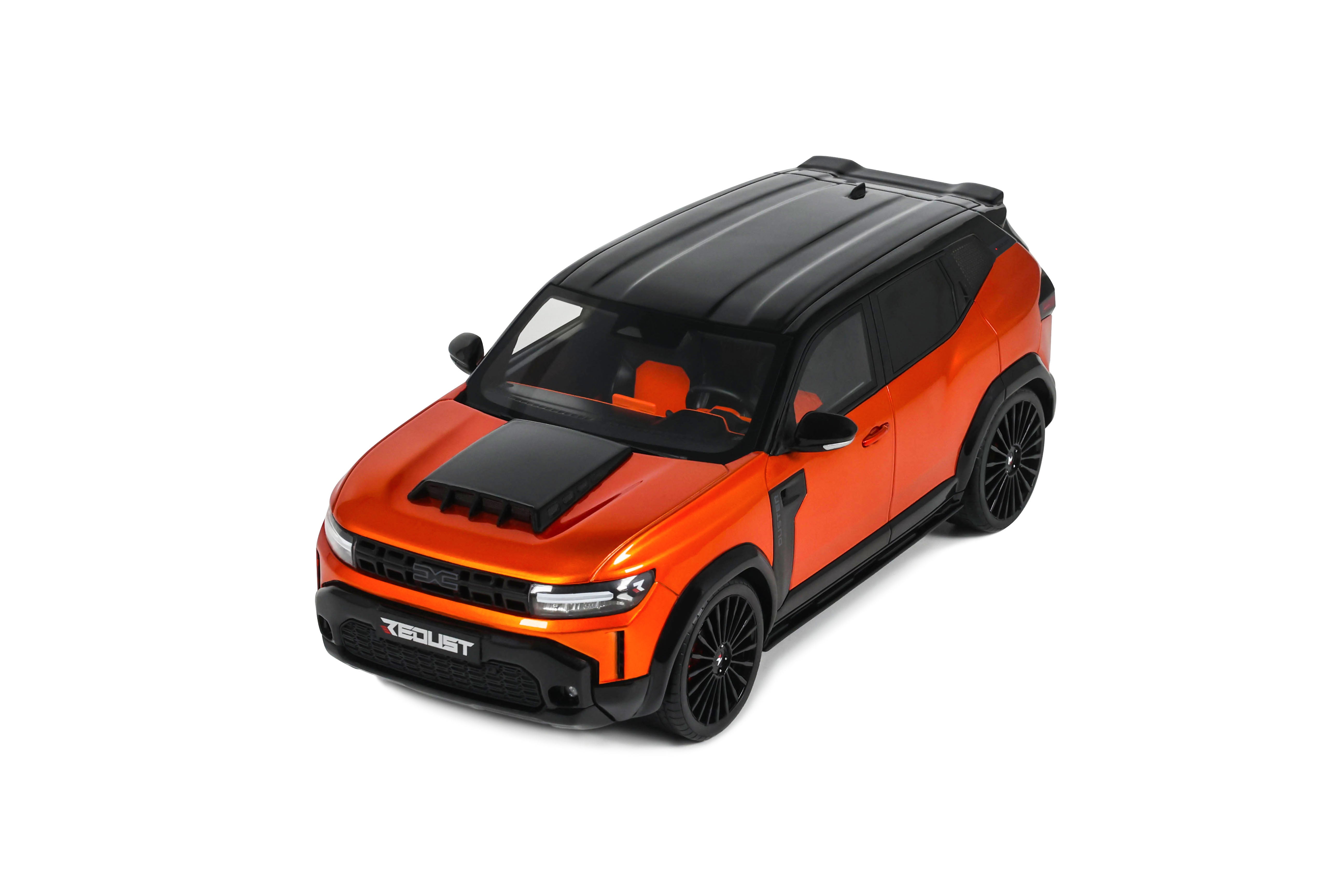 OTTO 1:18 Scale Resin Car - 2025 Dacia Duster Redust Sport 4X2 Hybrid - Metallic Orange - OT1316