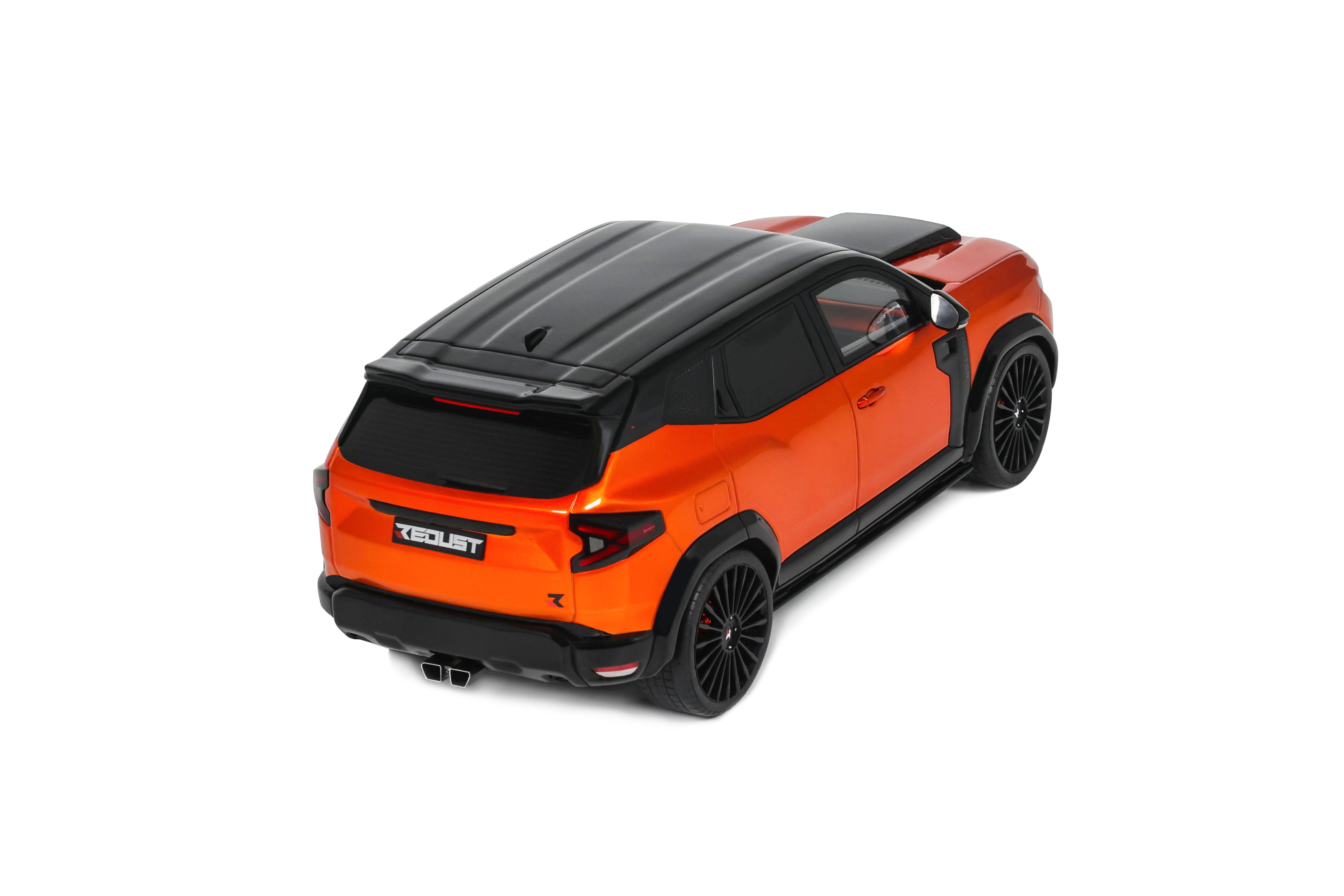 OTTO 1:18 Scale Resin Car - 2025 Dacia Duster Redust Sport 4X2 Hybrid - Metallic Orange - OT1316