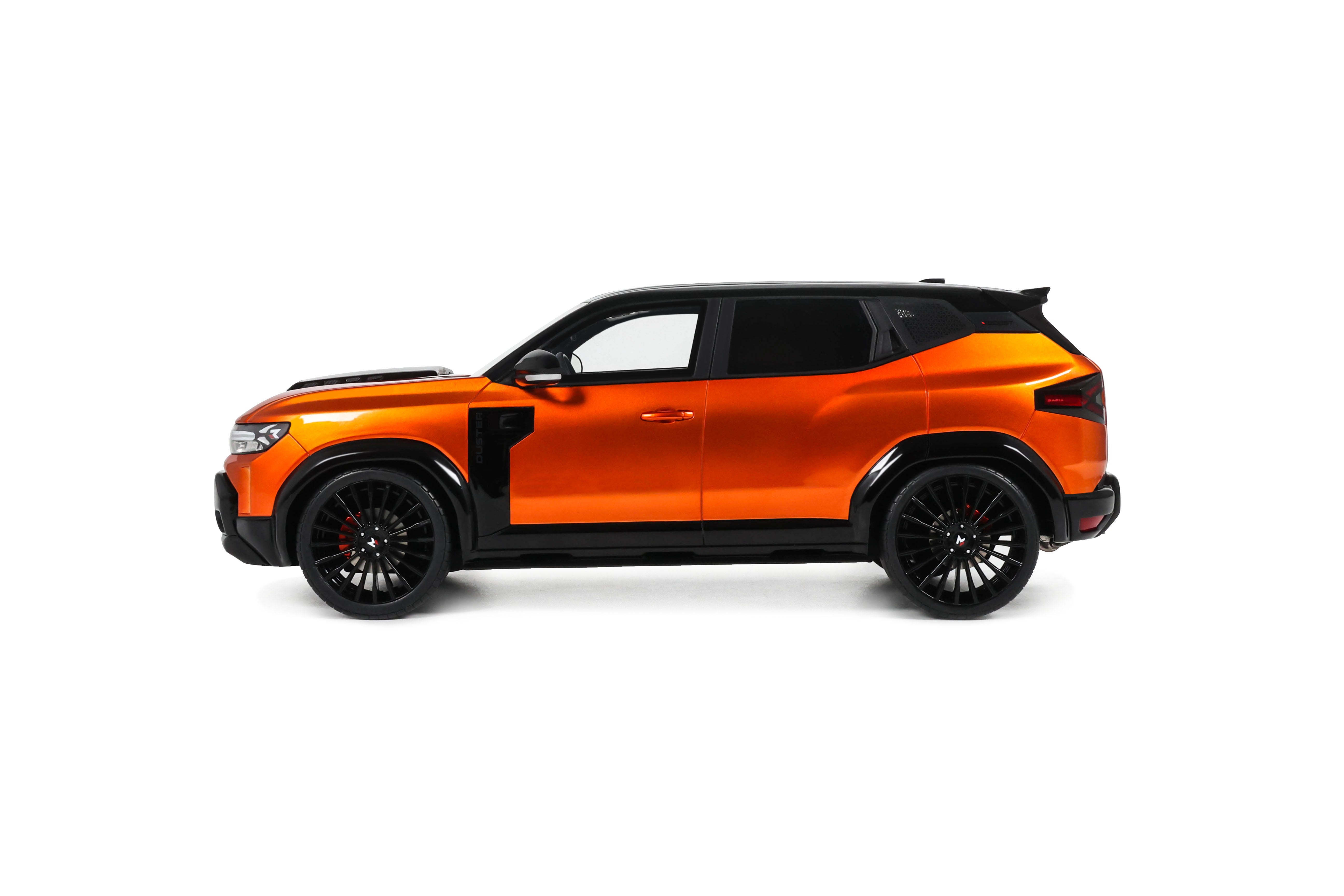 OTTO 1:18 Scale Resin Car - 2025 Dacia Duster Redust Sport 4X2 Hybrid - Metallic Orange - OT1316