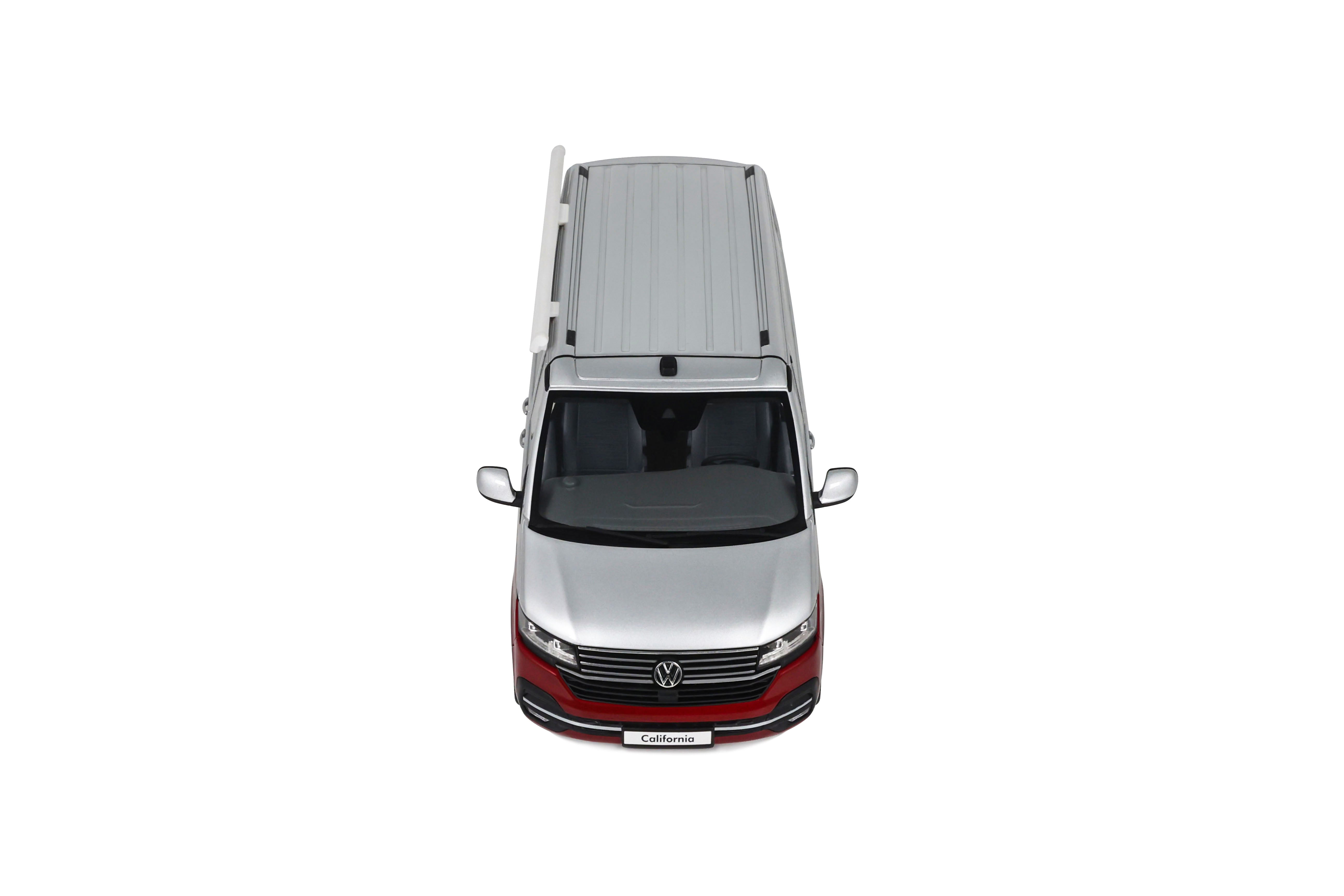 OTTO 1:18 Scale Resin - 2021 VOLKSWAGEN T6.1 CALIFORNIA OCEAN - FORTANA RED / REFLEX SILVER 2021 - OT1342